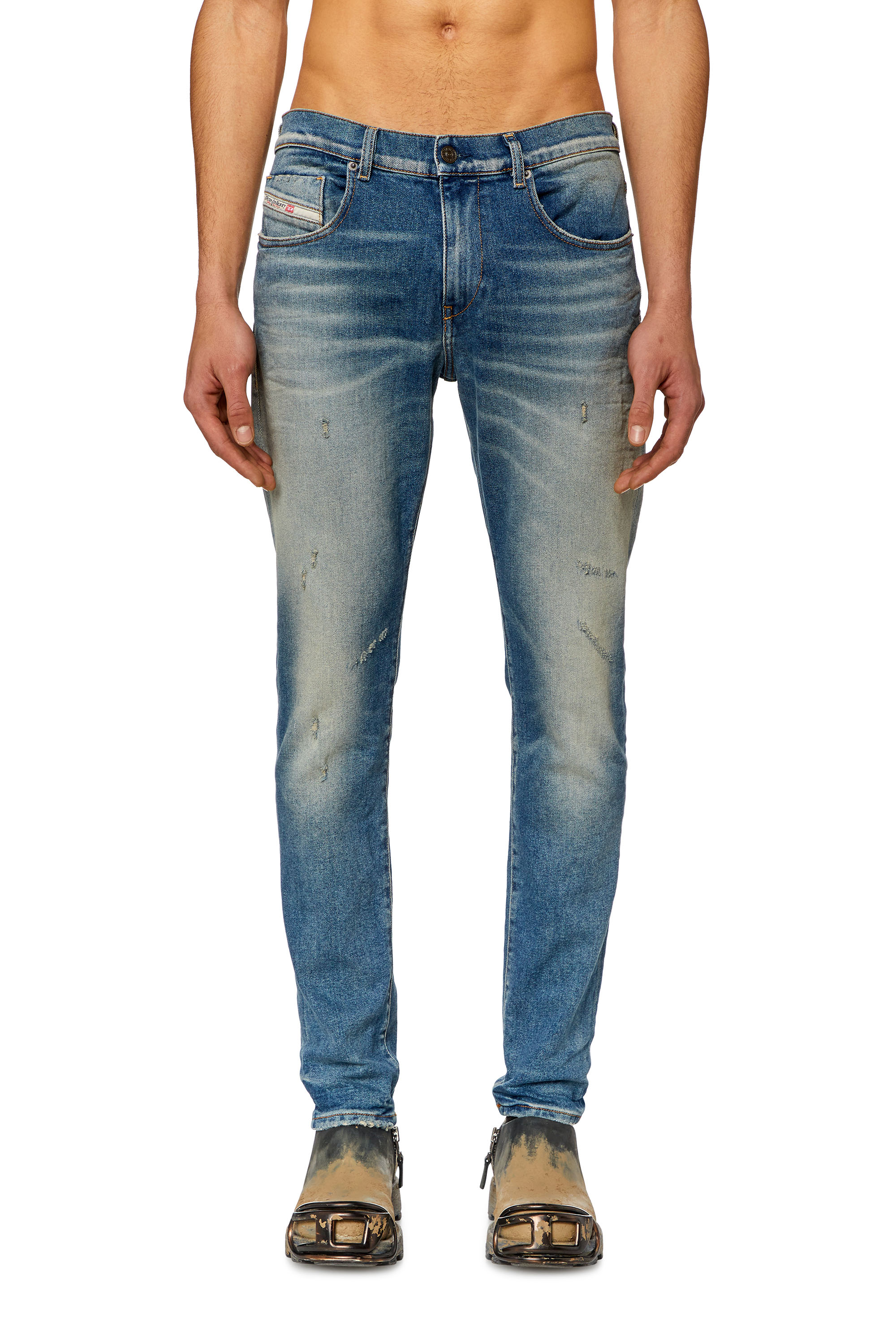 Diesel - Slim Jeans 2019 D-Strukt 09H55, ライトブルー - Image 2