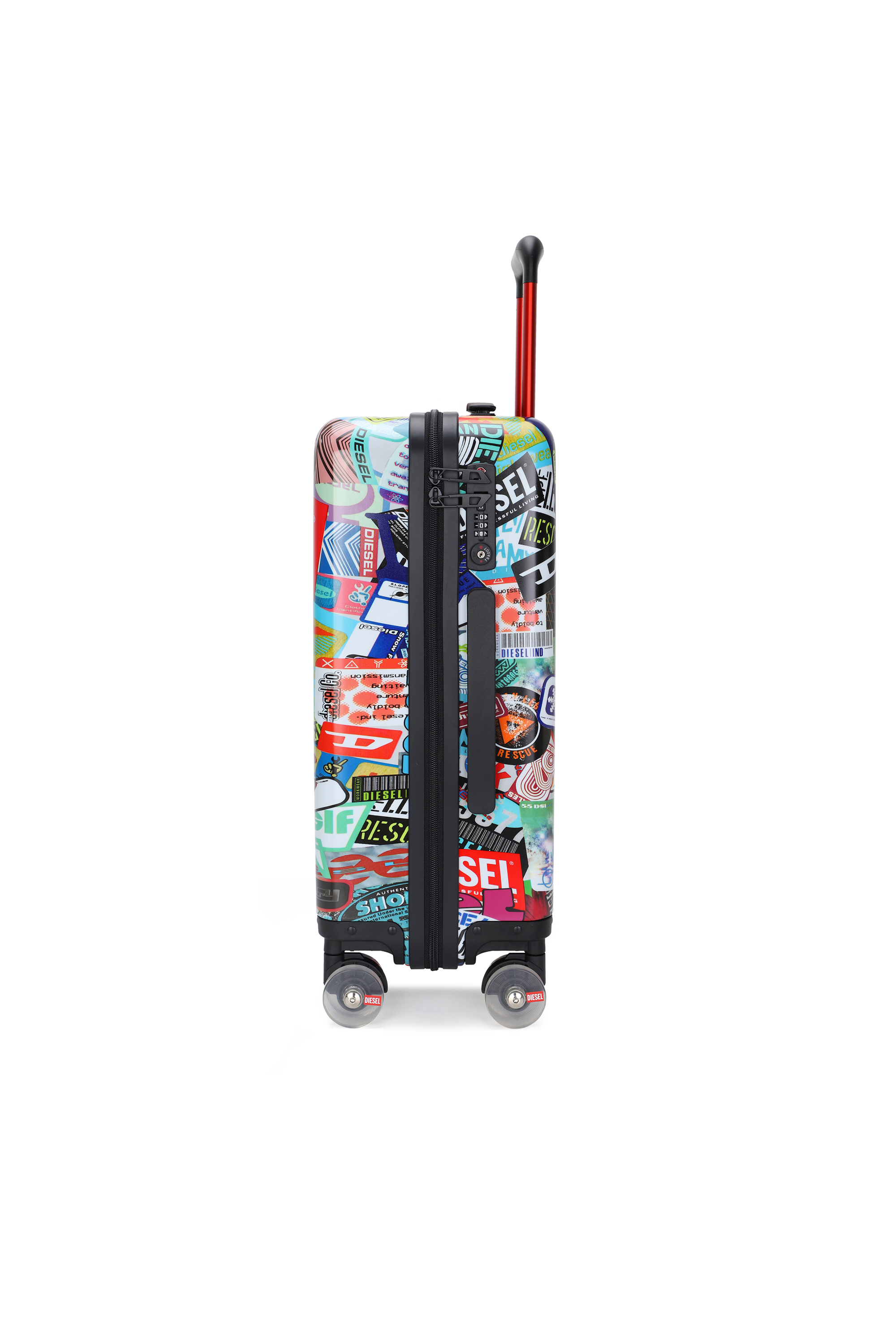 Diesel - DIESEL PC PRINTED TROLLEY-STICKERS- DSL0, Unisex's Sticker style suitcase size S in マルチカラー - 3