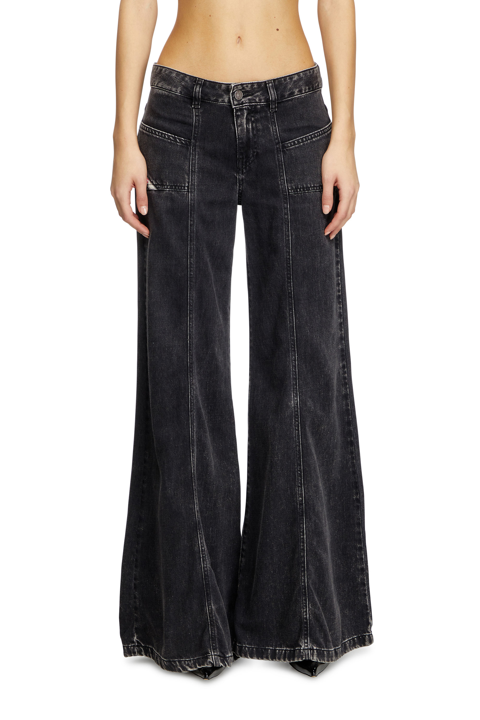 Diesel - Bootcut and Flare Jeans D-Akii 068HN, ブラック/ダークグレー - Image 3