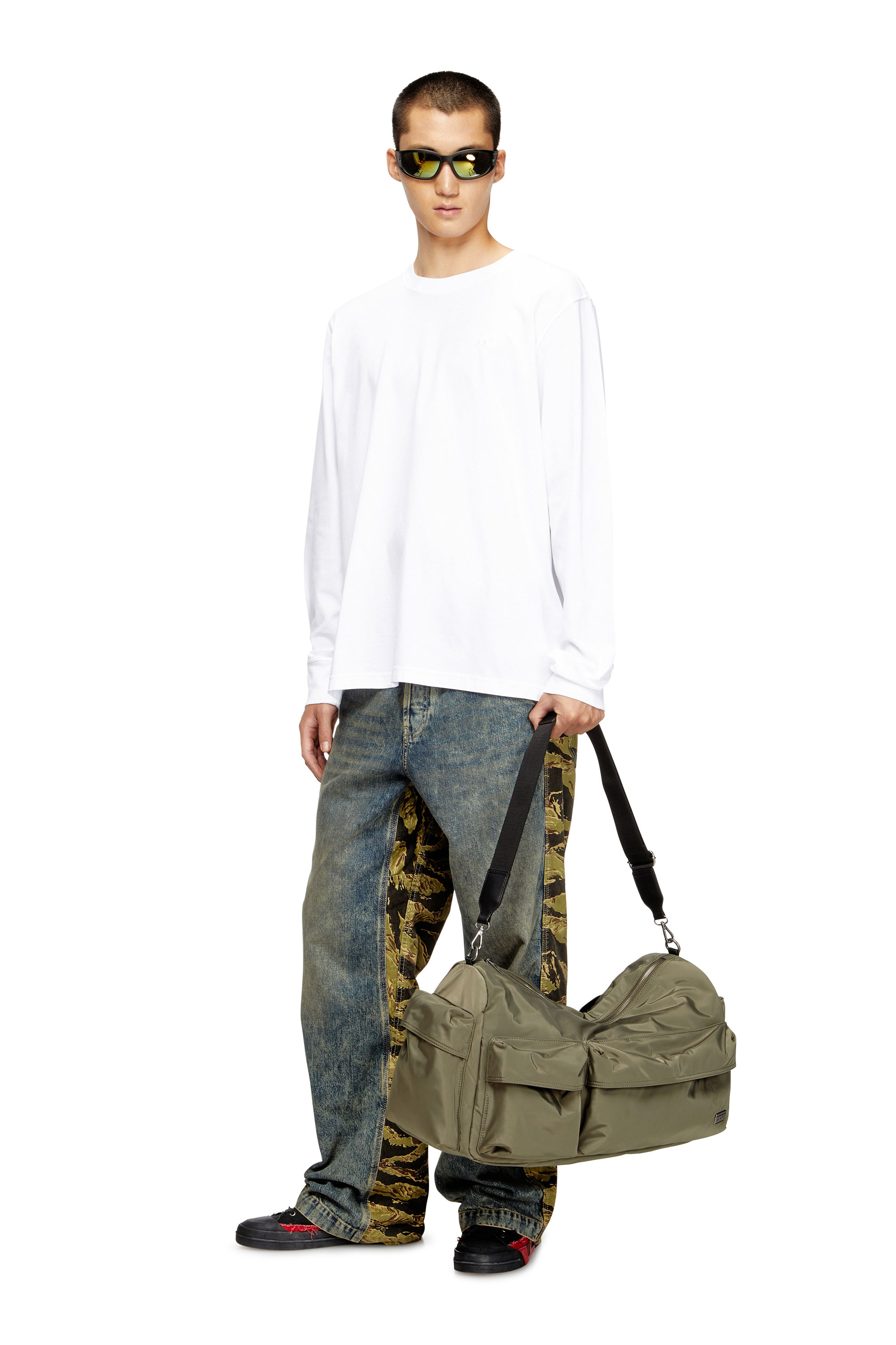 Diesel - MULTI-PKTS DUFFLE X, Unisex's ダッフルバッグ in ミリタリーグリーン - 1