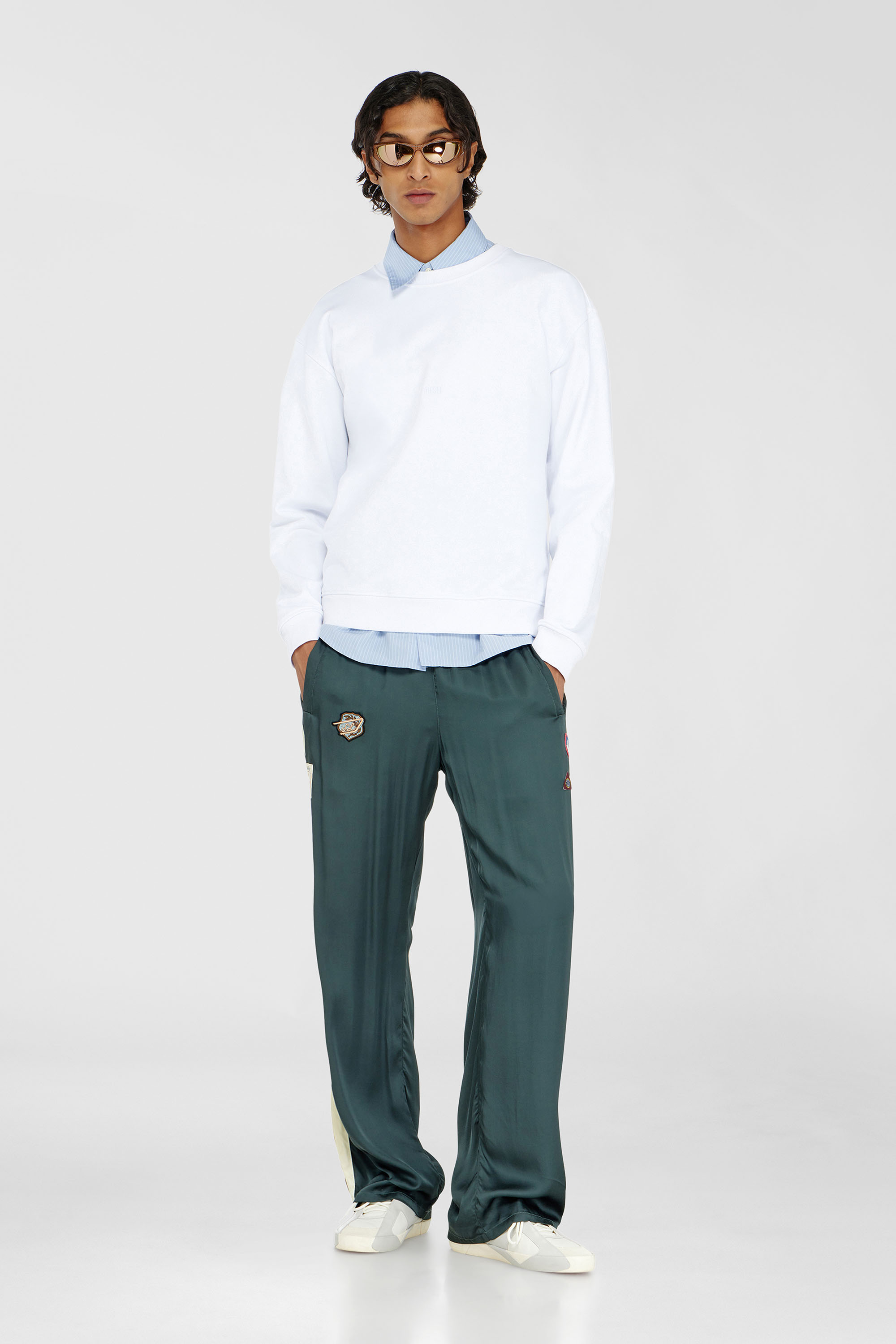 Diesel - S-NORM-AA5, Male's プルオーバースウェット in ホワイト - 2