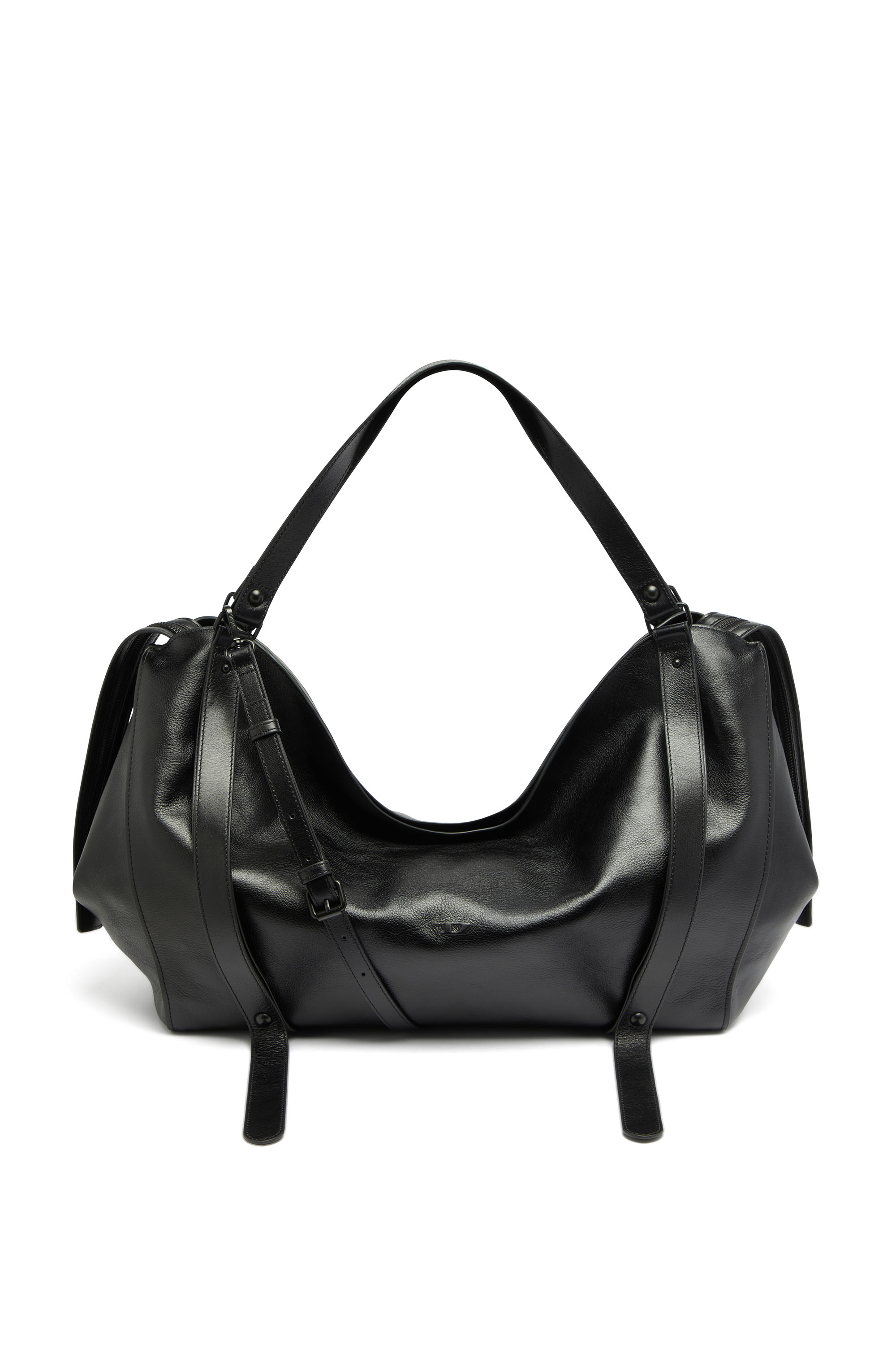 Diesel - D-ONE DUFFLE 48H, Unisex's D-One-Duffle bag in leather in ブラック - 2