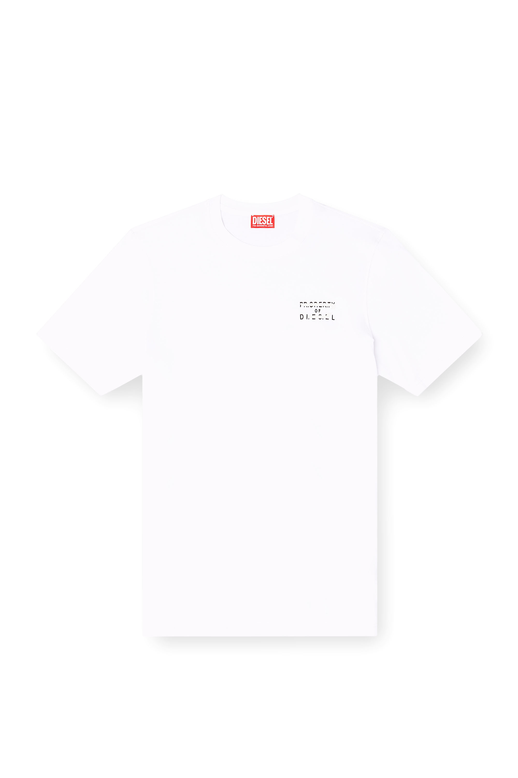 Diesel - T-ADJUST-V5, Male's Tシャツ in ホワイト - 2