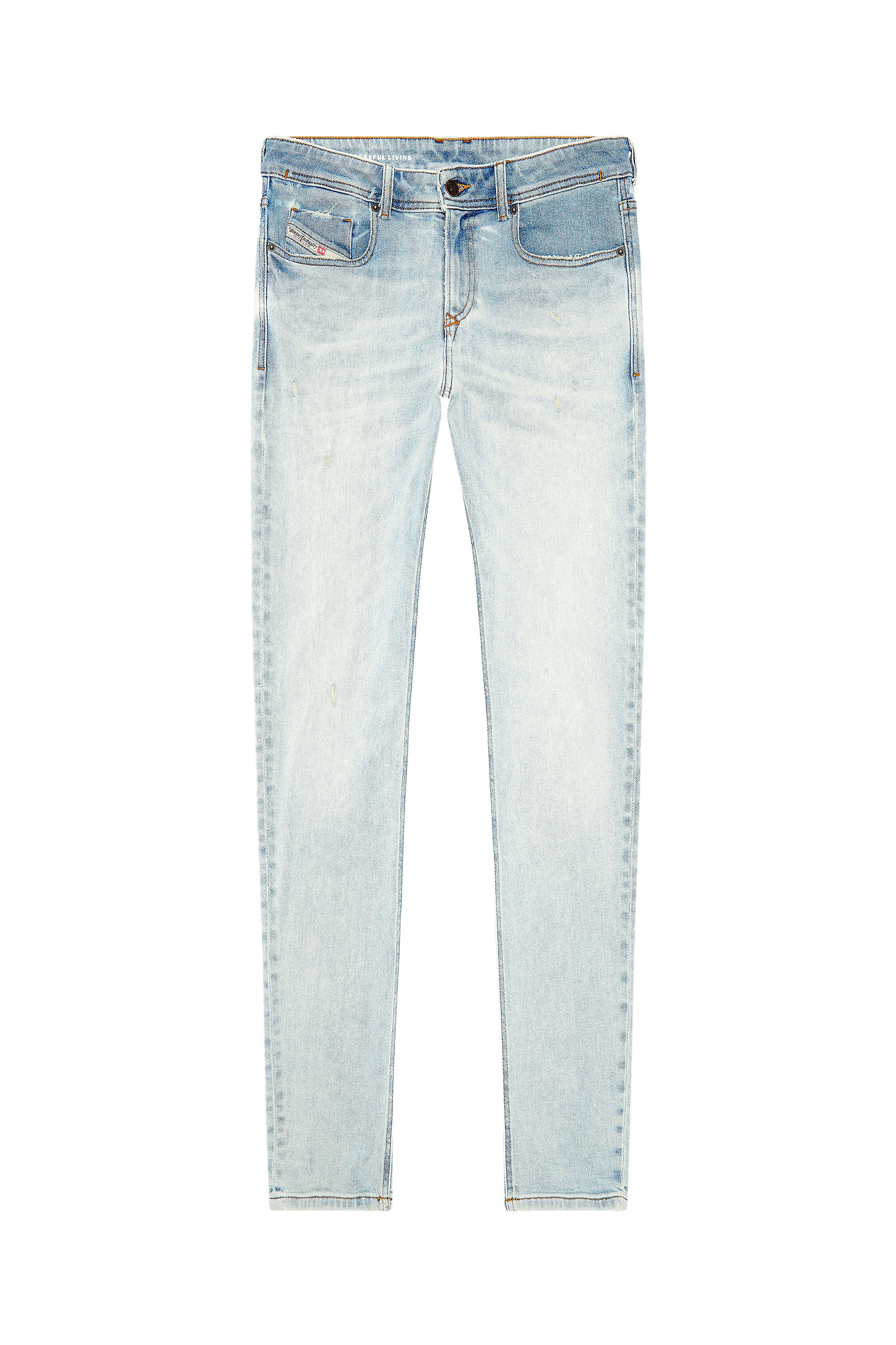 Diesel - Male's Skinny Jeans 1979 Sleenker 09H73, ライトブルー - 3