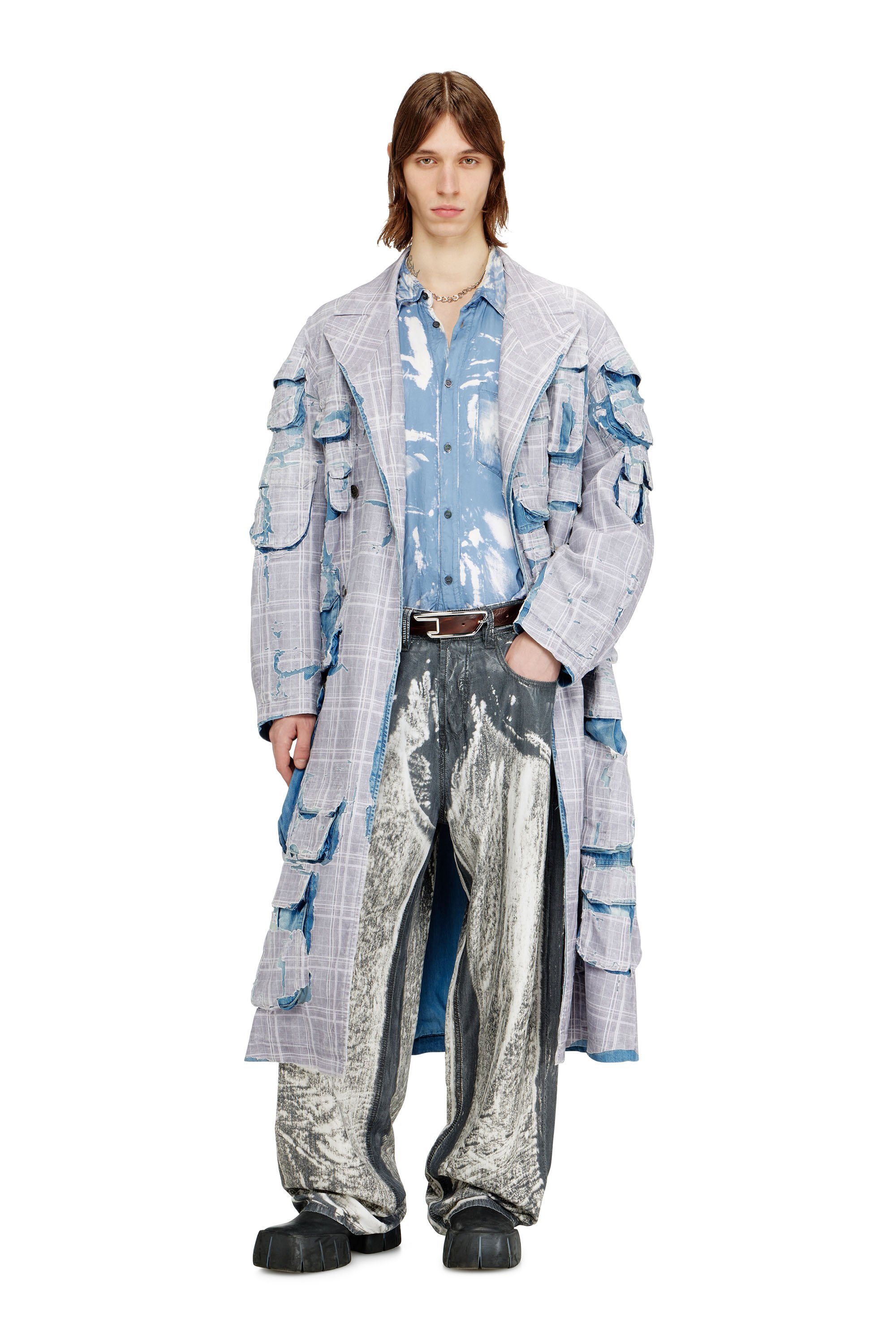 Diesel - Unisex's Relaxed Jeans 1997 D-Enim-M 068XJ, グレー - 1