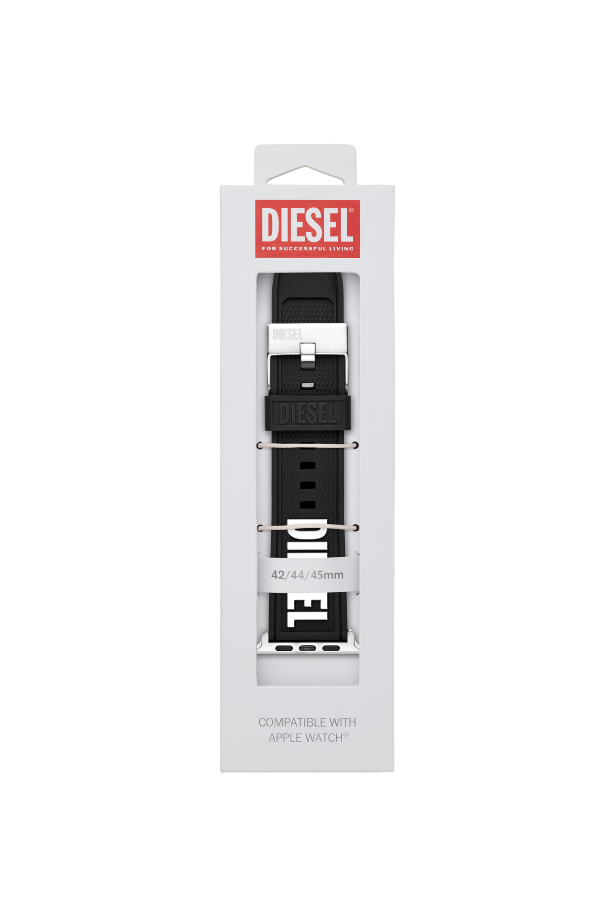 Diesel - DSS011, Unisex's Silicone band for Apple watch®, 42mm, 44mm, 45mm in ブラック - 2