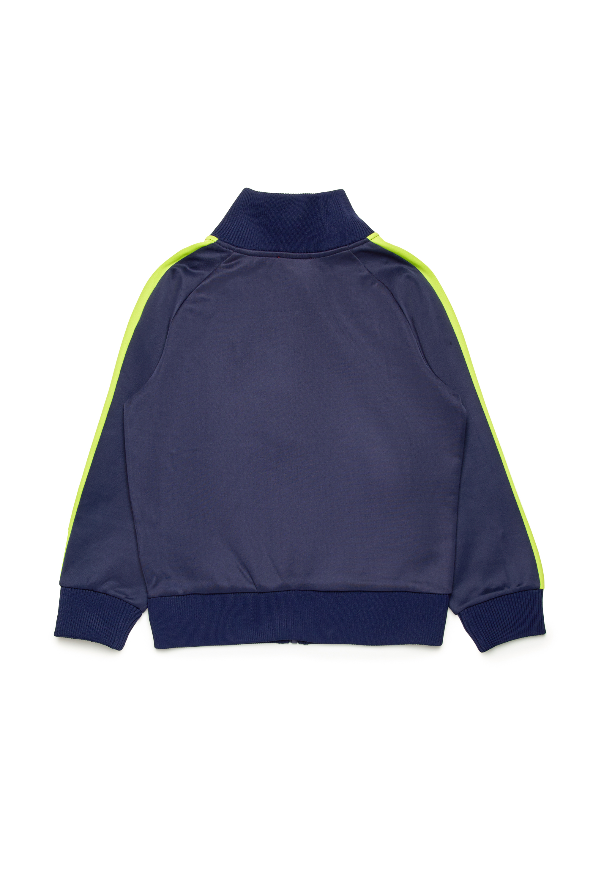 Diesel - SLOCKERN1, Male's Track jacket with neon bands in ダークブルー - 2