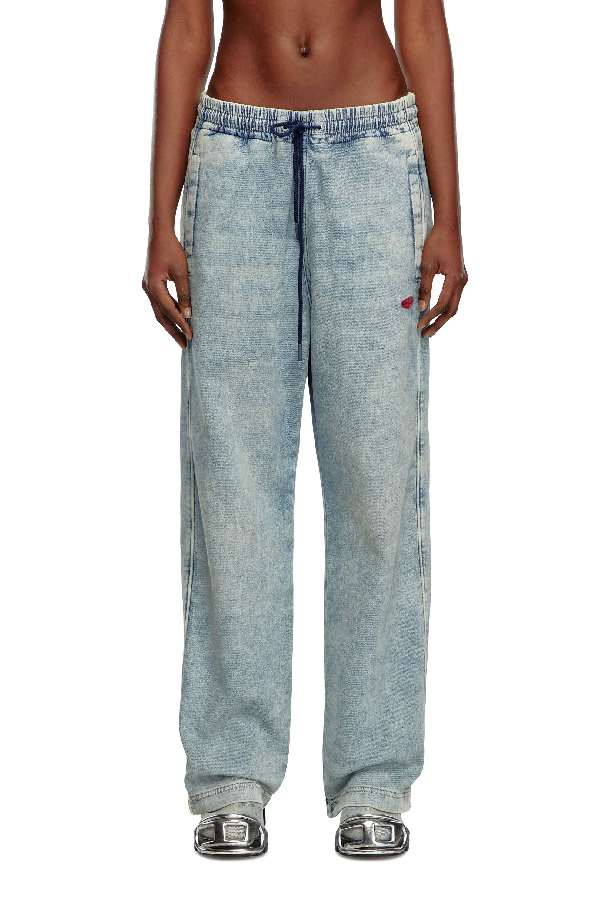 Diesel - Female's Relaxed D-Martyans Track Denim 068LU, ライトブルー - 1