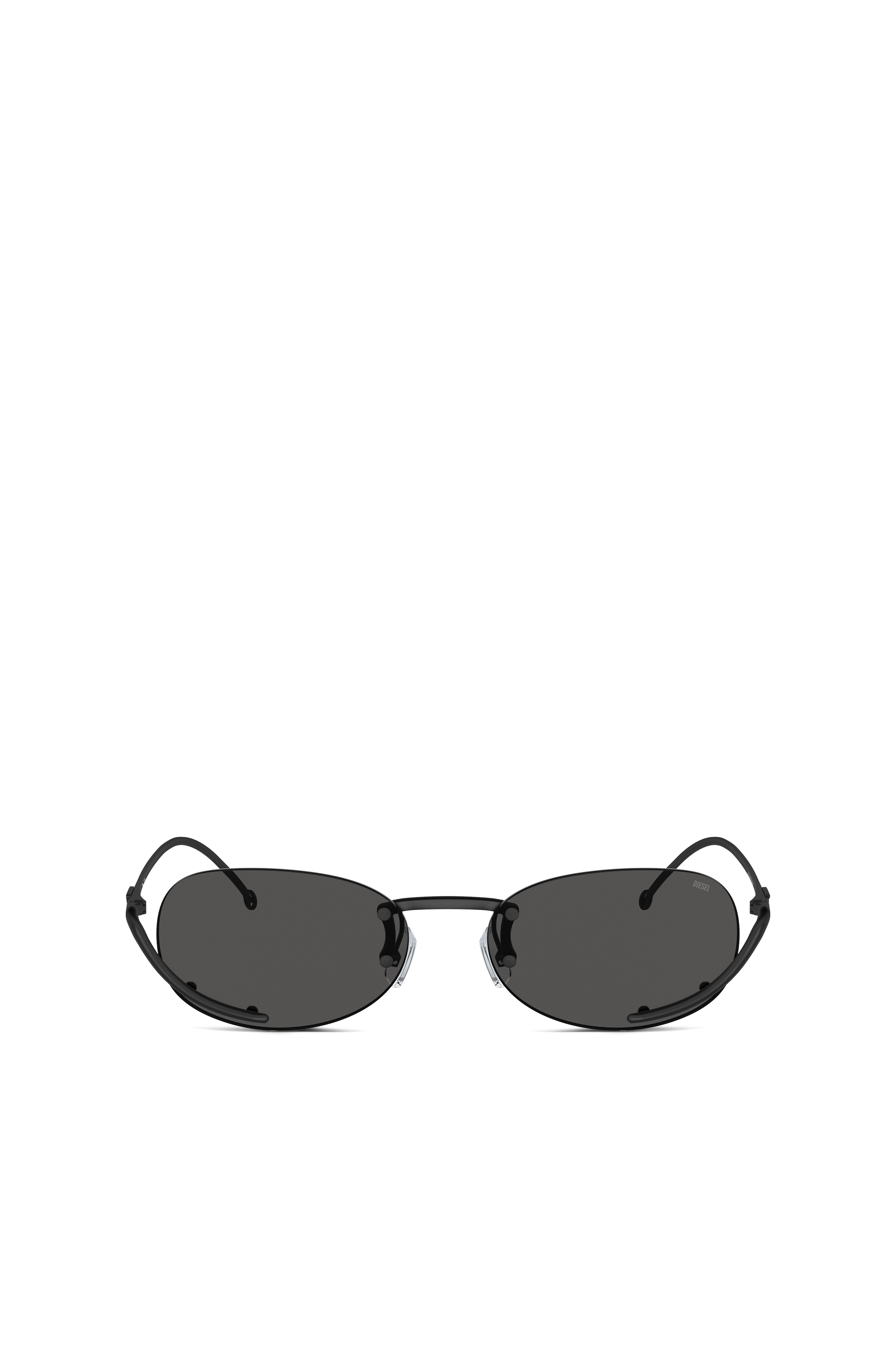 Diesel - 0DL1004, Unisex's Oval sunglasses in ブラック - 1