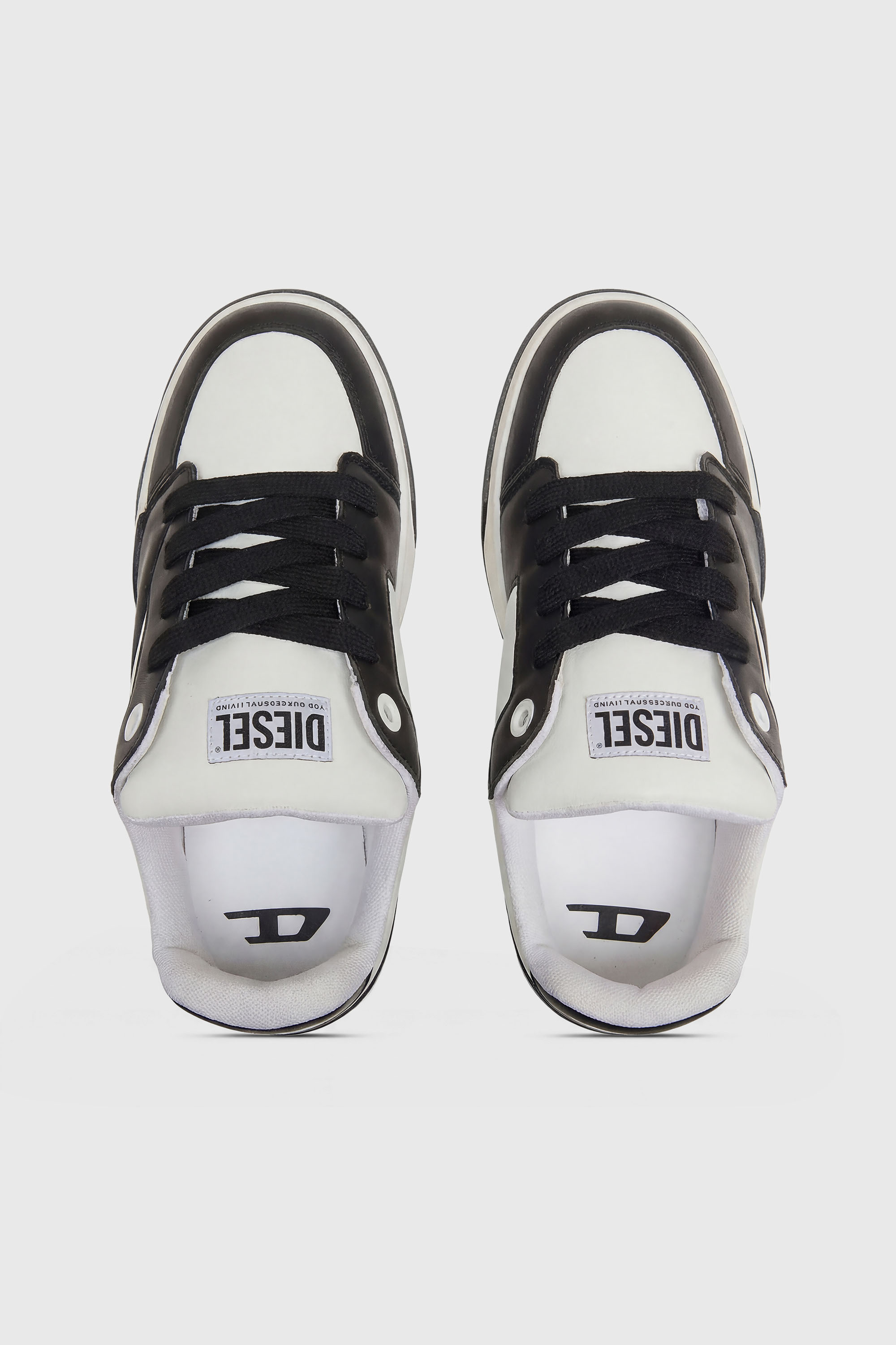 Diesel - S-D-OLLIE LOW, Male's ローカットスニーカー in ホワイト/ブラック - 5
