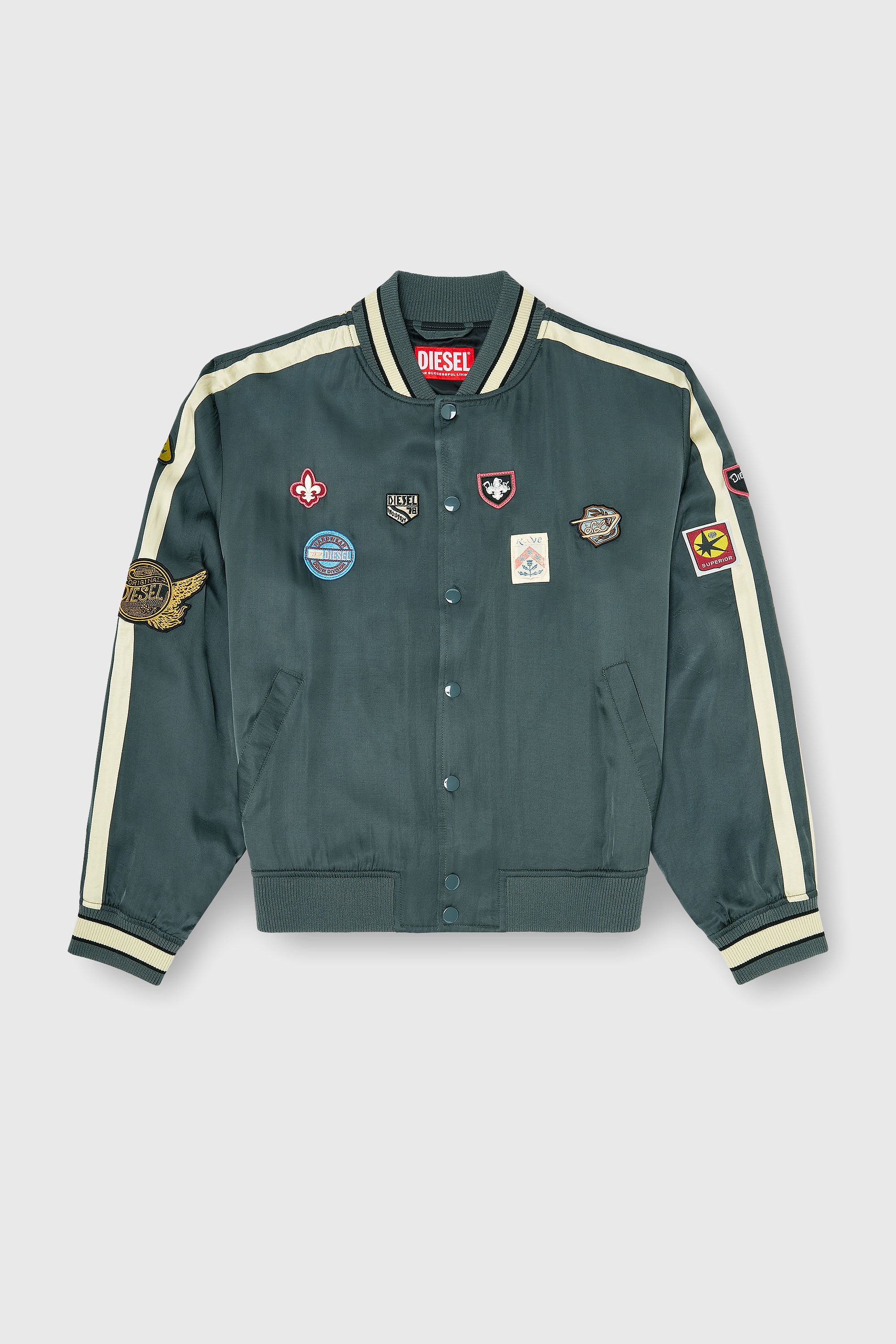Diesel - J-ANNU, Male's ジャケット in ダークグリーン - 2