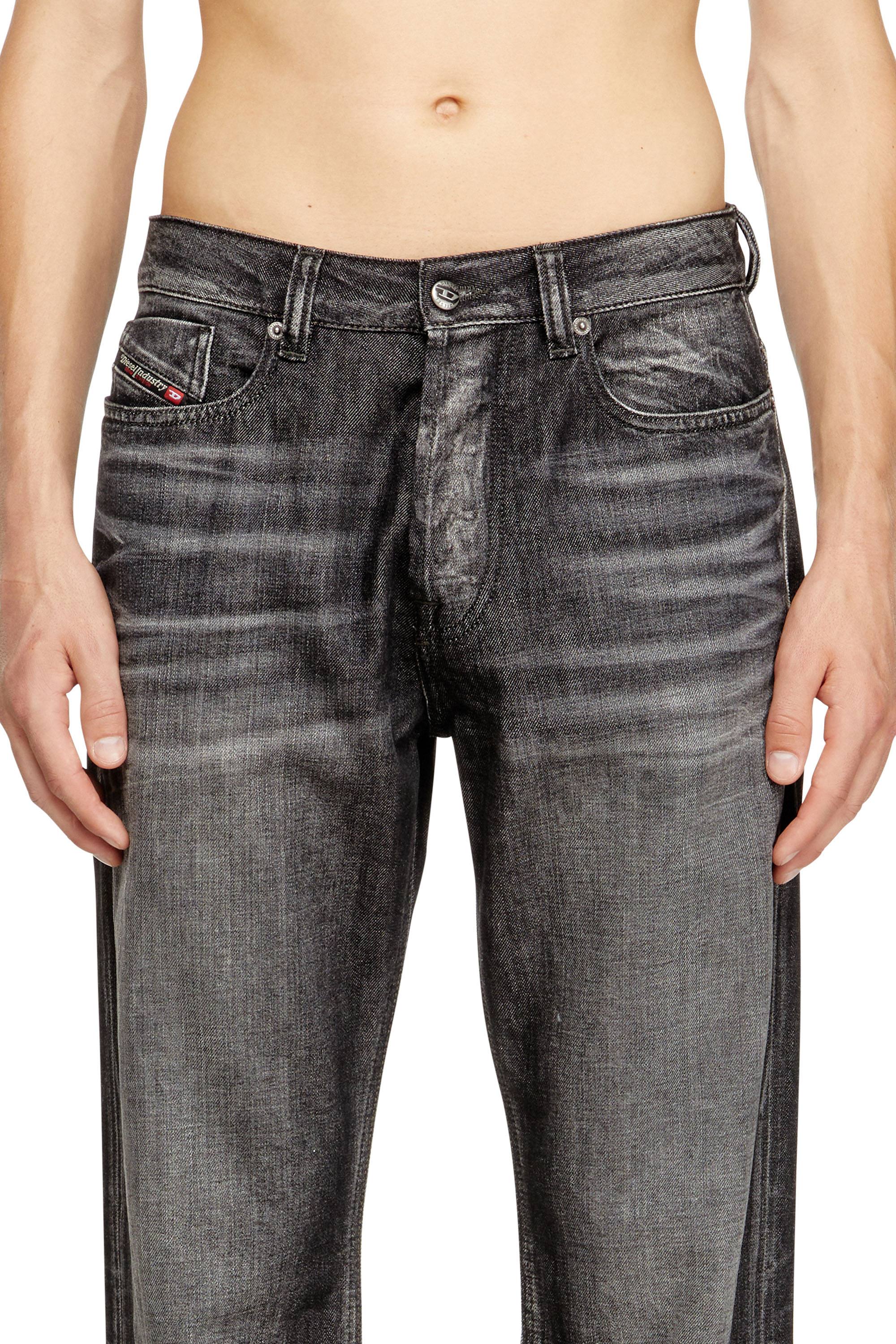 Diesel - Male's Relaxed Jeans 1980 D-Eeper 09M63, ブラック/ダークグレー - 5