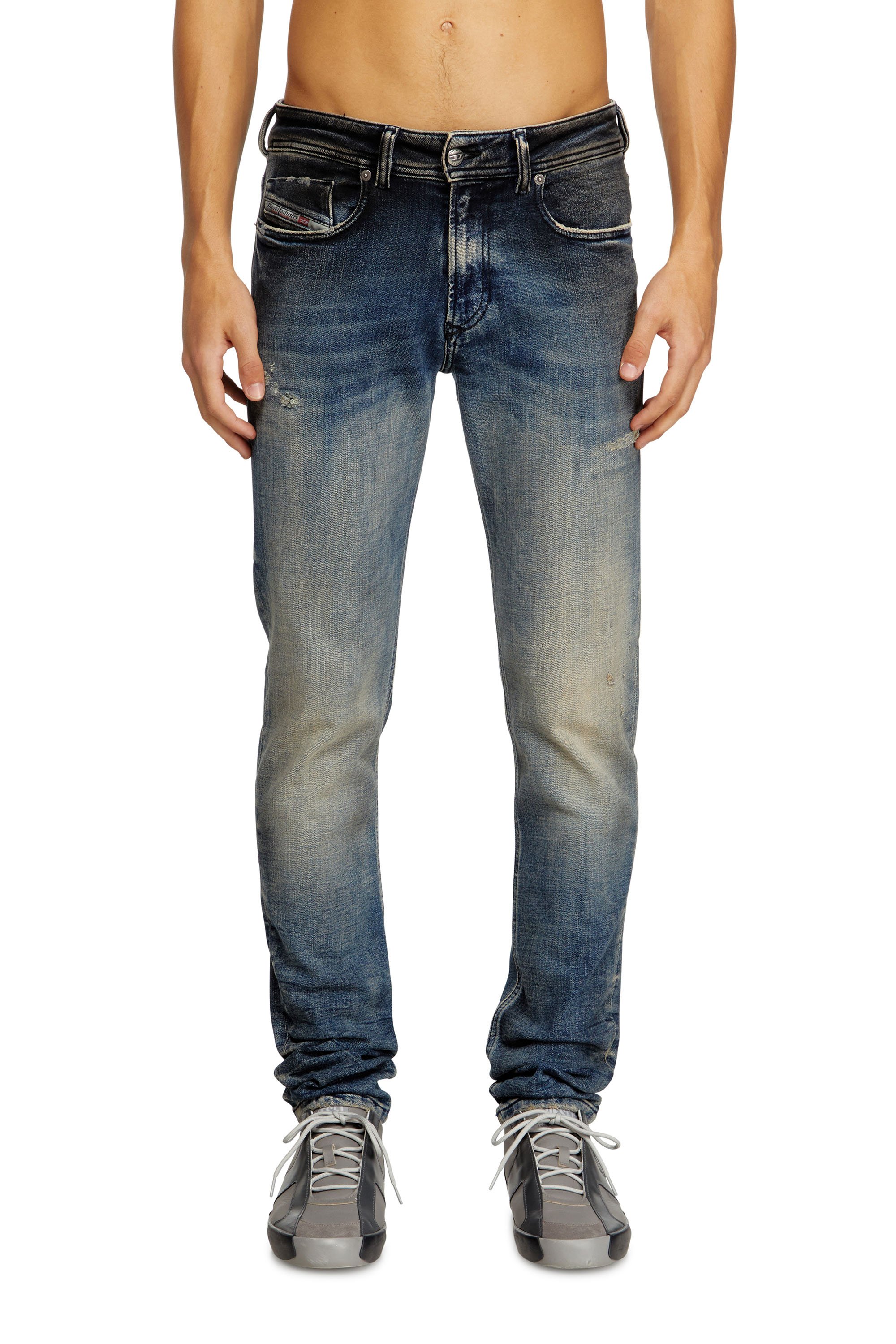 Diesel - Male's Skinny Jeans 1979 Sleenker 09N15, ミディアムブルー - 2