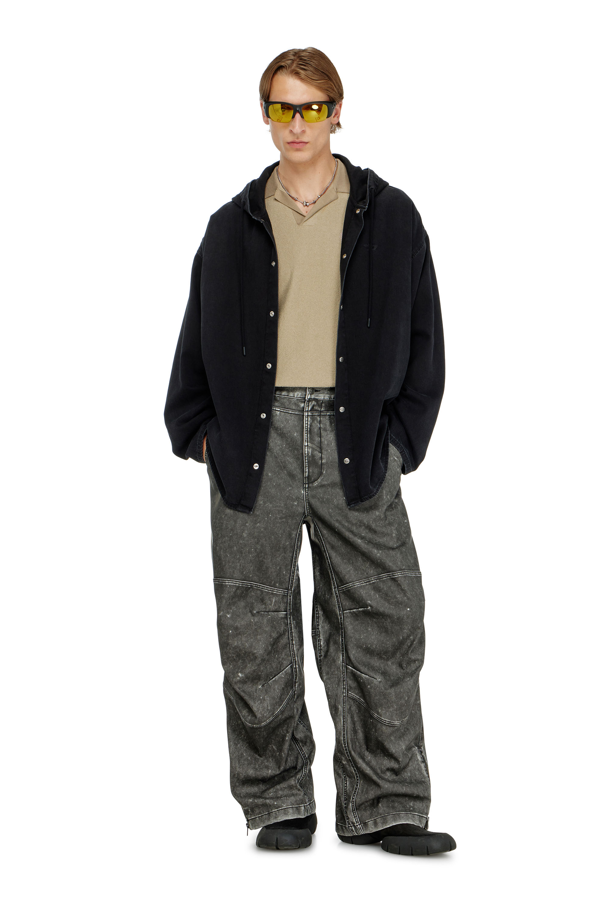 Diesel - P-DELLY-NJCJ, Male's パンツ in ダークグレー - 1