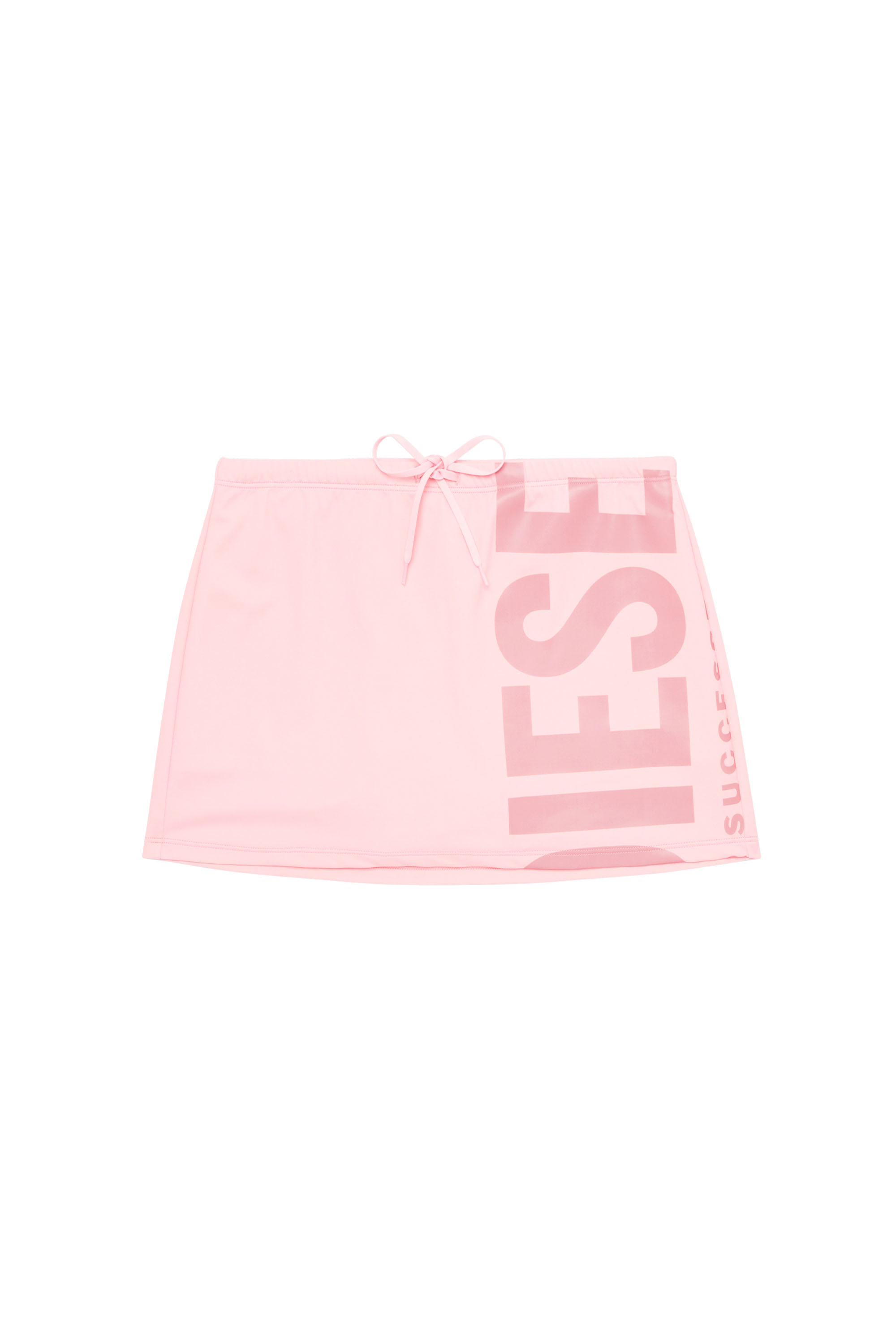 Diesel - CASSANDRA-D-CORE, Female's Beach skirt with maxi logo in ピンク / ホワイト - 4