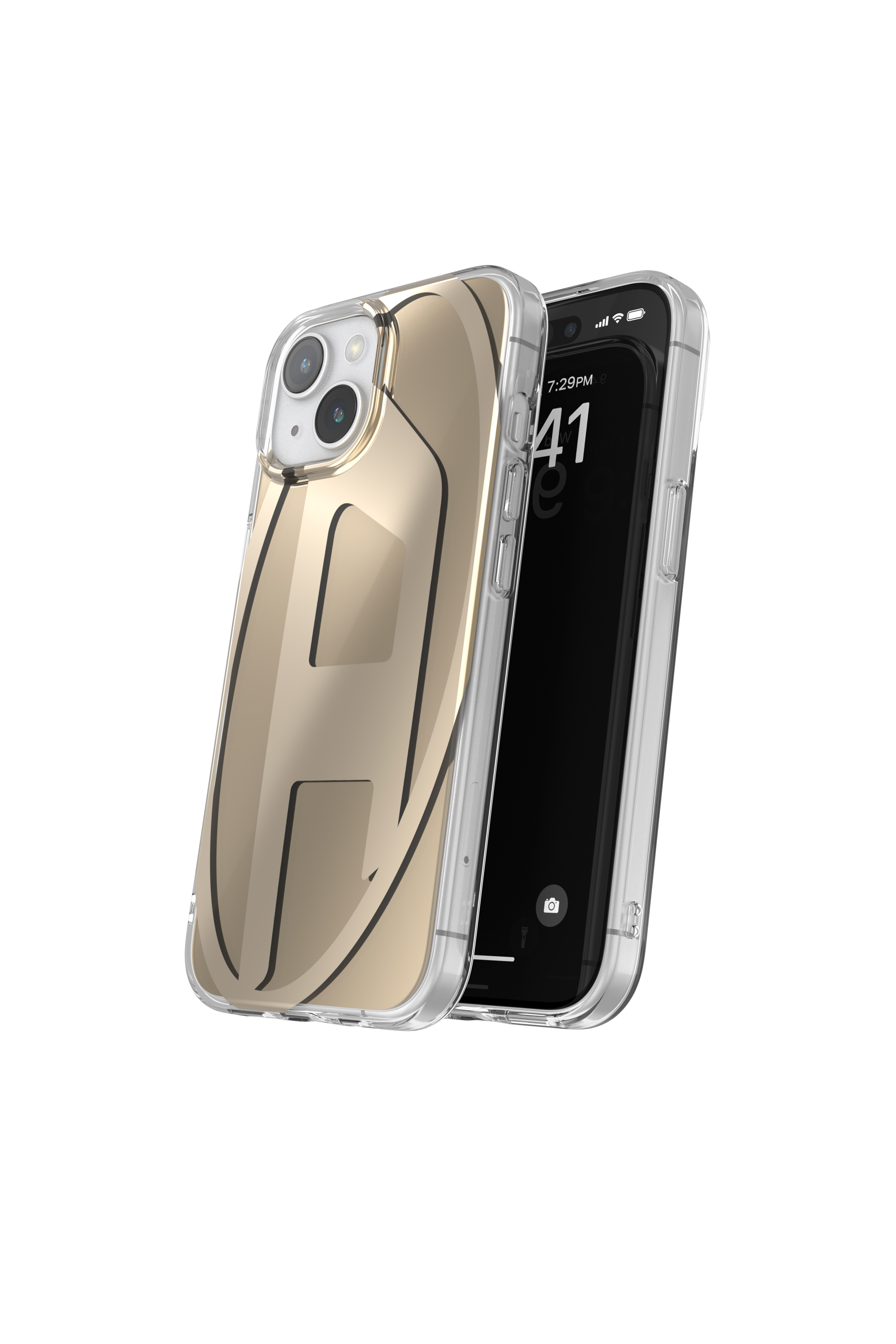 Diesel - 54088 MOULDED CASE, Unisex's iPhone 15 クリアケース in ゴールド - 3
