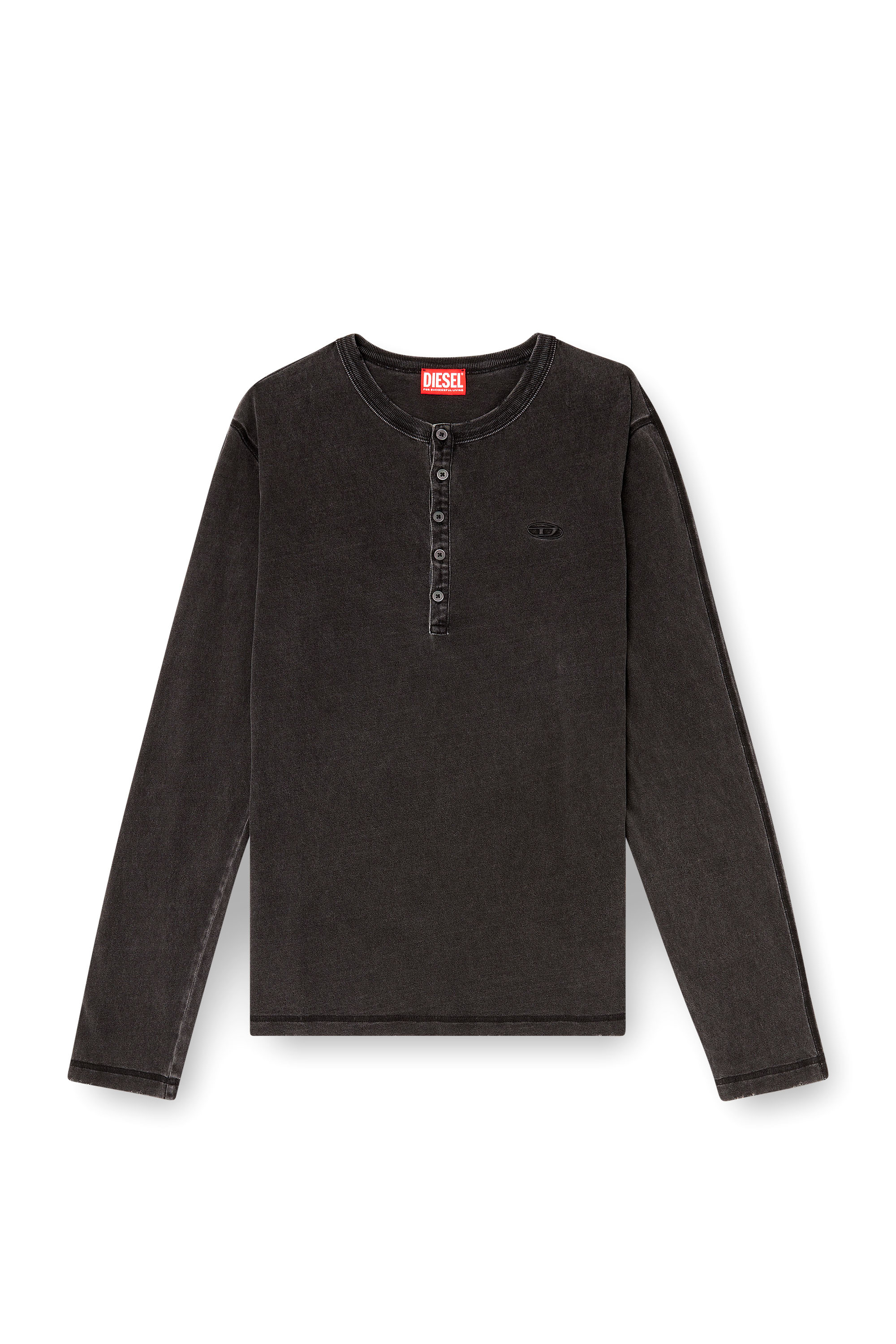 Diesel - T-MIND, Male's 長袖Tシャツ in ブラック - 2