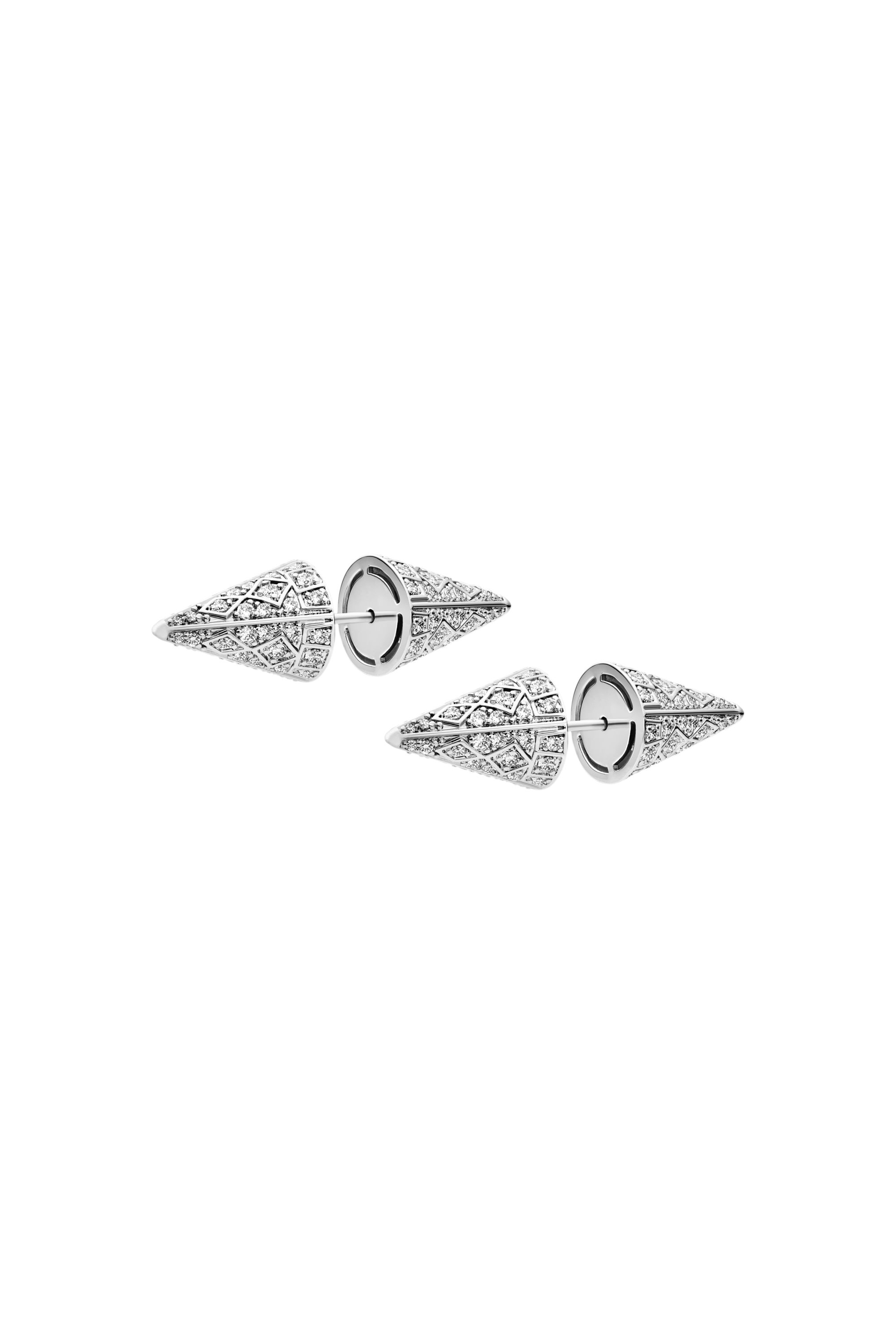 Diesel - DX1658040 JEWELLERY, Unisex's Silver-tone brass stud earrings in シルバー - 1