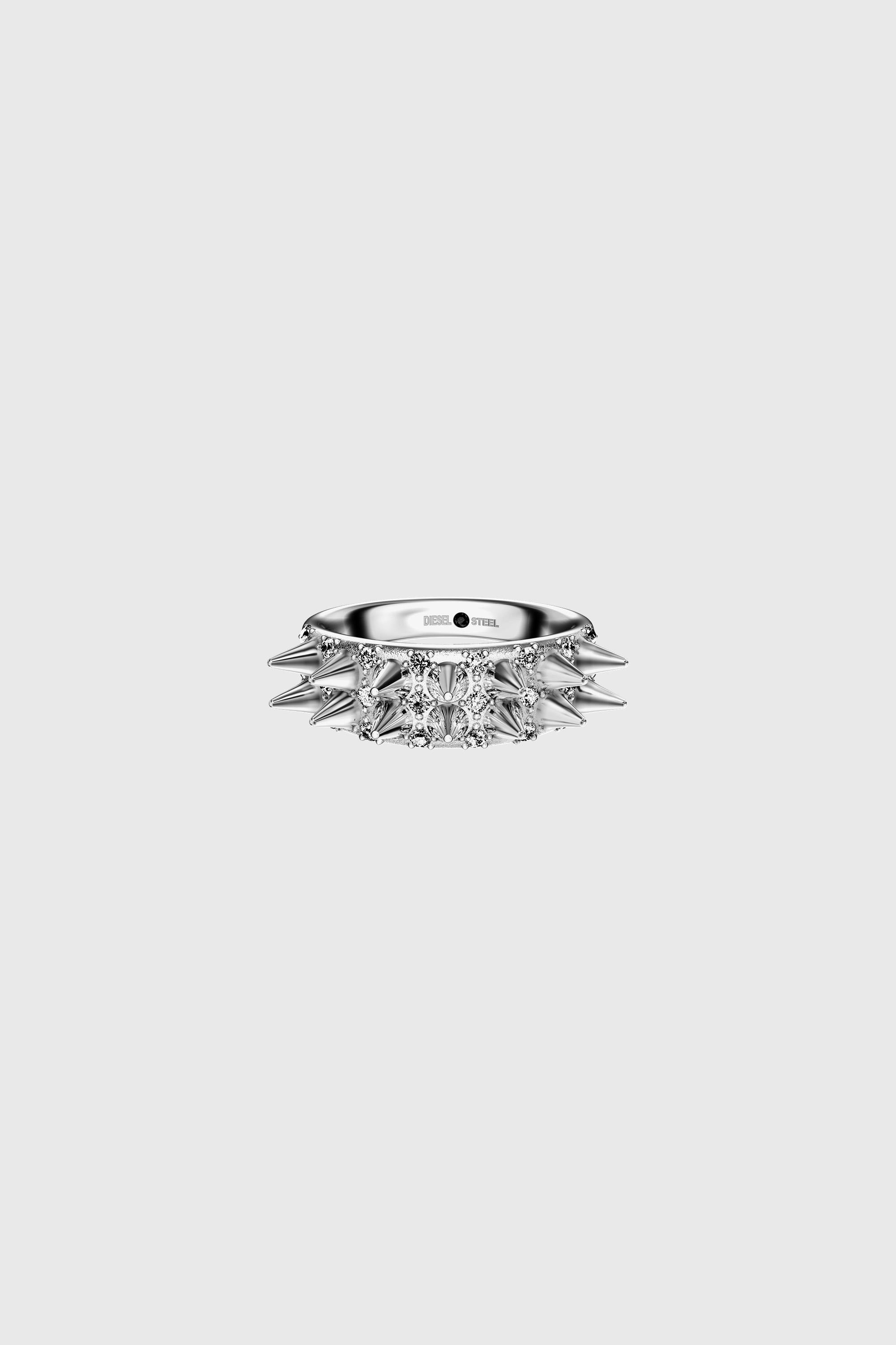 Diesel - DX1723040, Unisex's リング in シルバー - 2