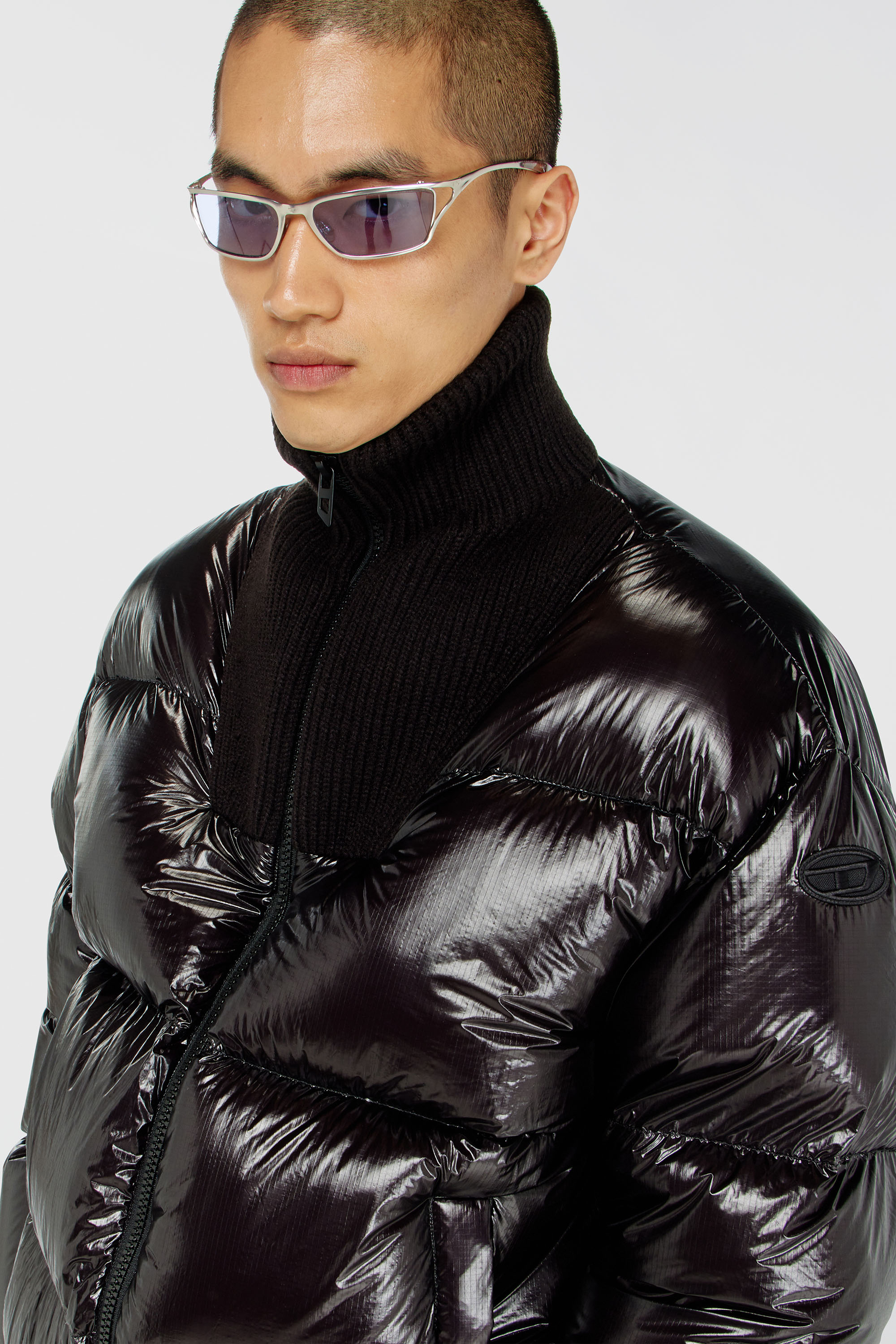 Diesel - W-RIBB, Male's ダウンジャケット in ブラック - 4