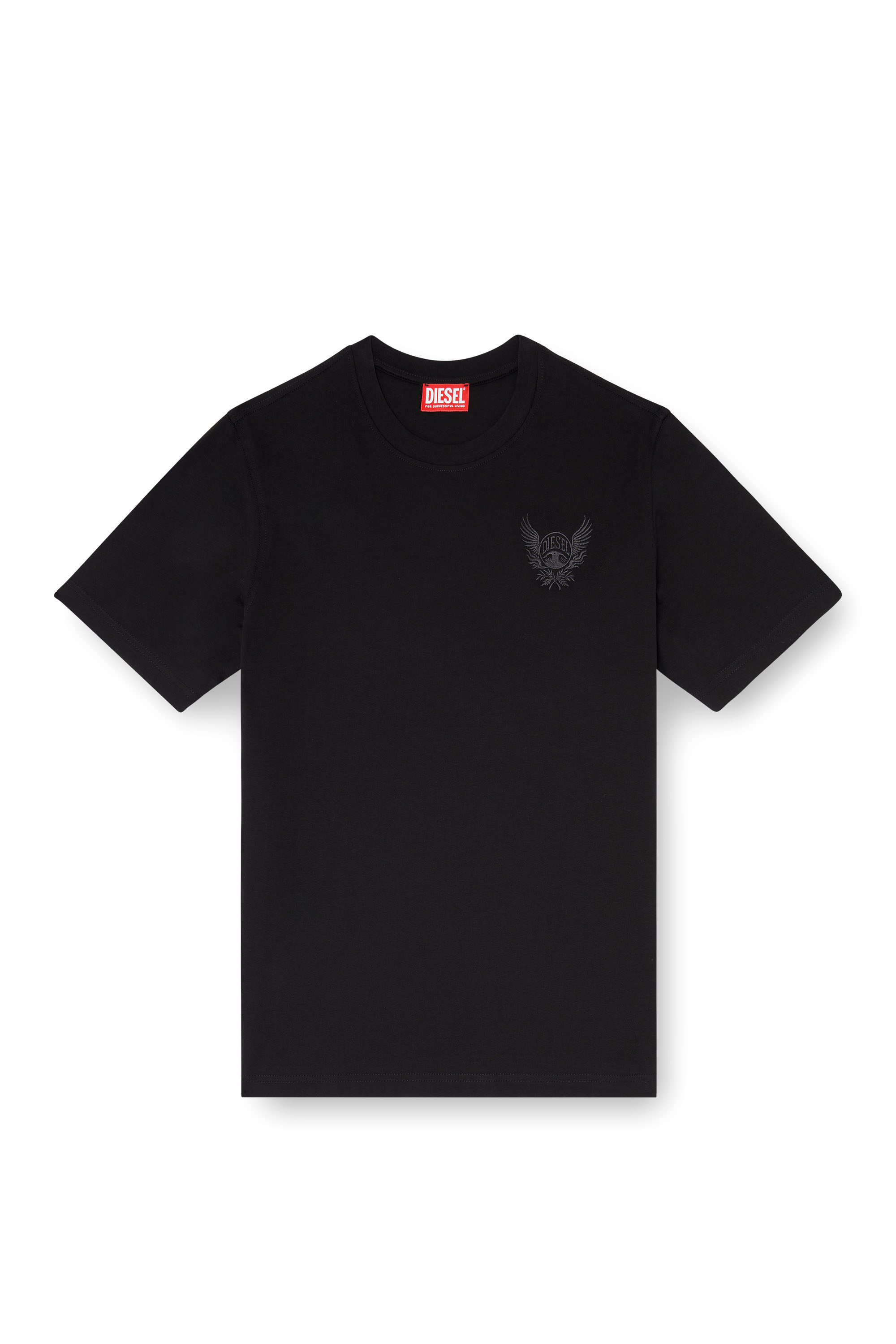Diesel - T-ADJUST-AA8, Male's Tシャツ in ブラック - 2