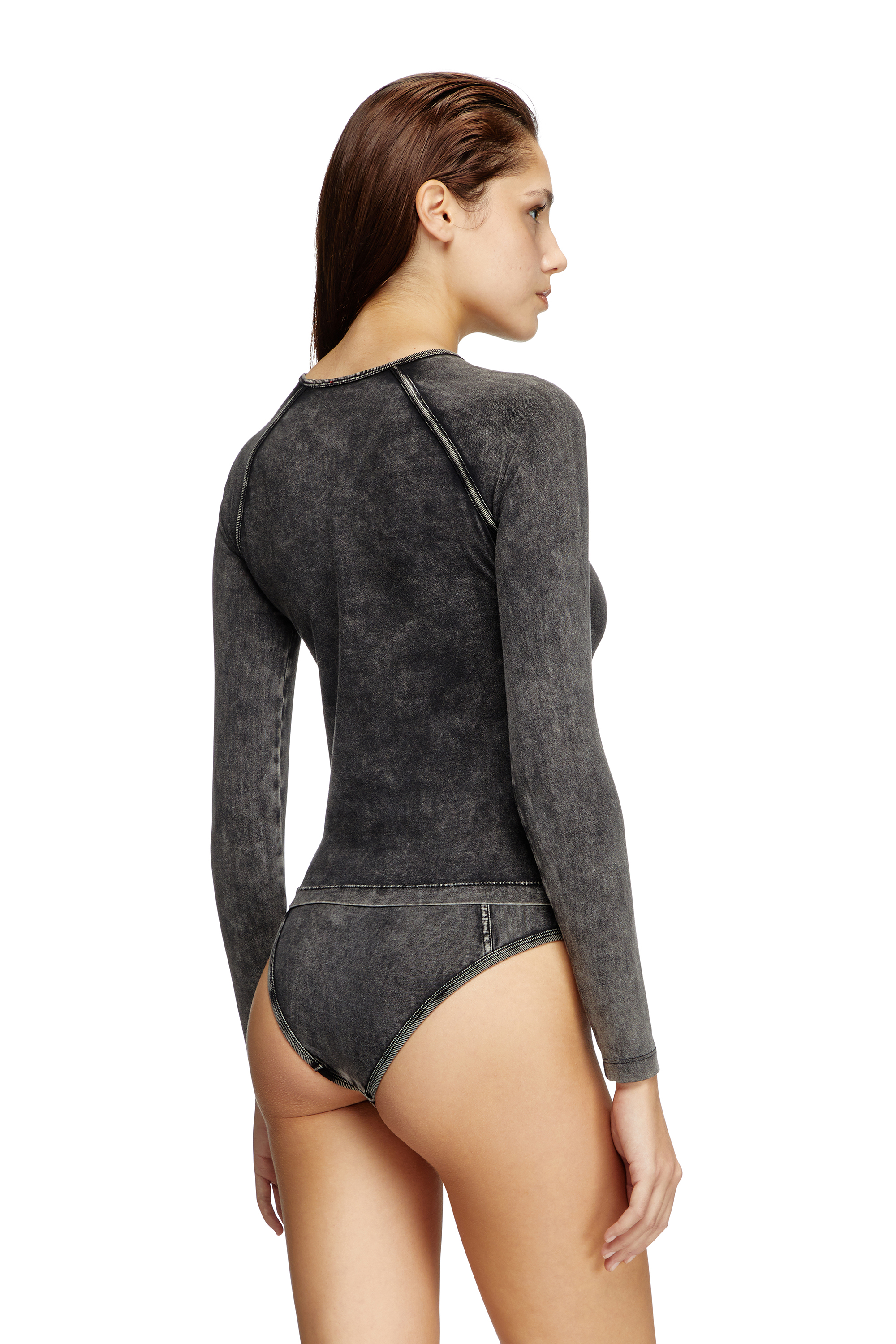 Diesel - ANNA-DNM, Female's 長袖Tシャツ in ブラック - 4