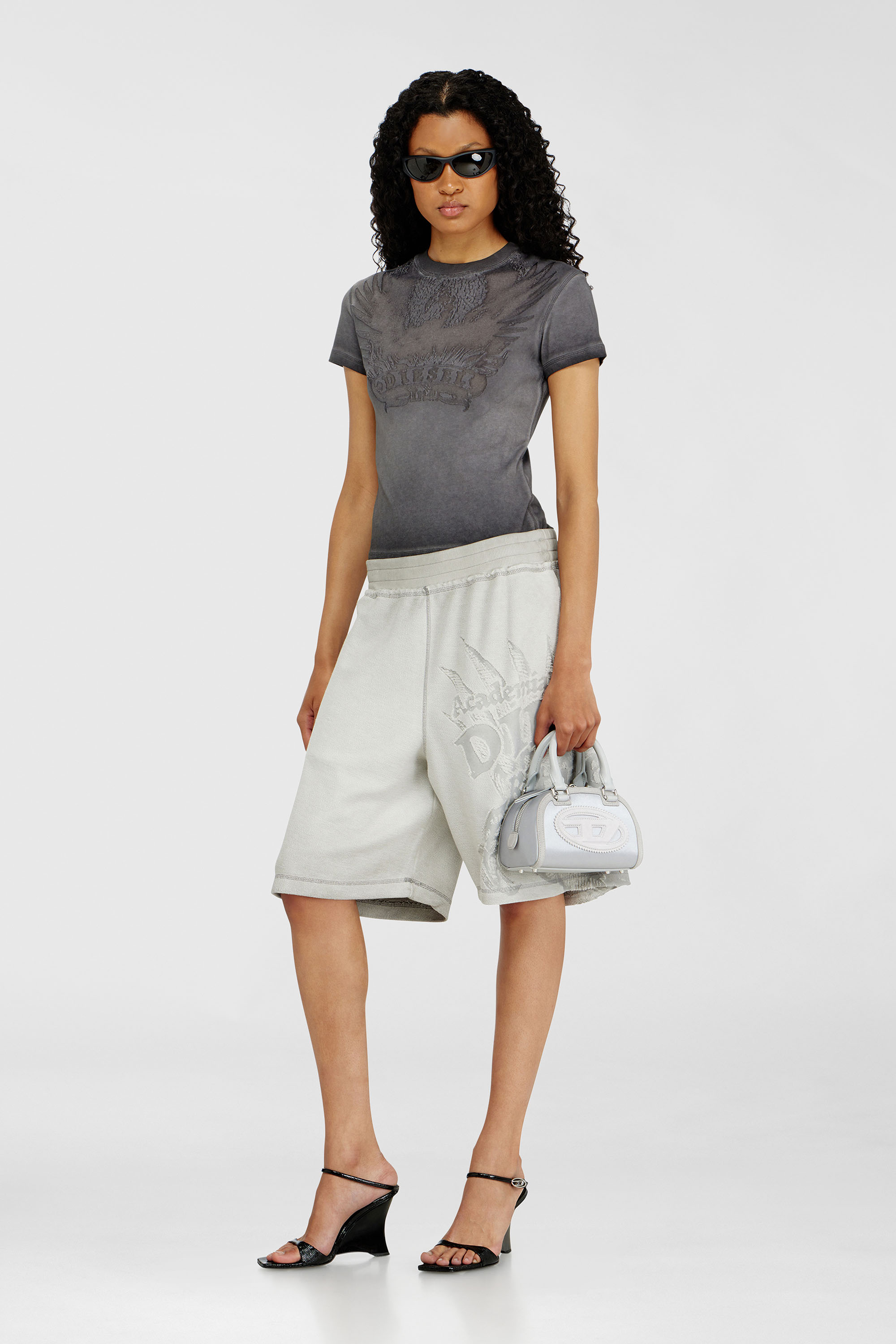 Diesel - 1DR DOME CROSSBODY, Female's クロスボディバッグ in シルバー - 1