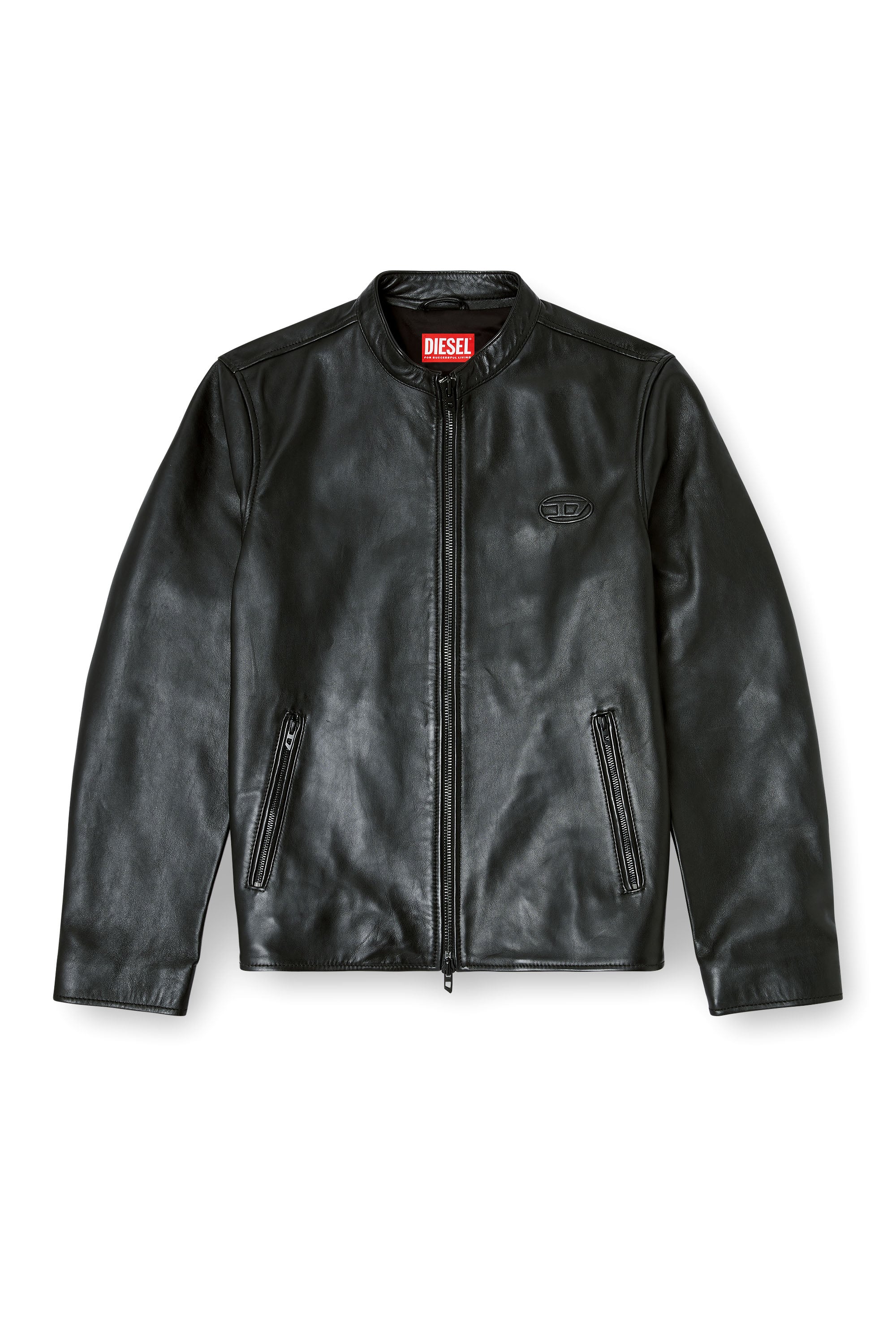 Diesel - L-TAD-WRD, Male's レザージャケット in ブラック - 3