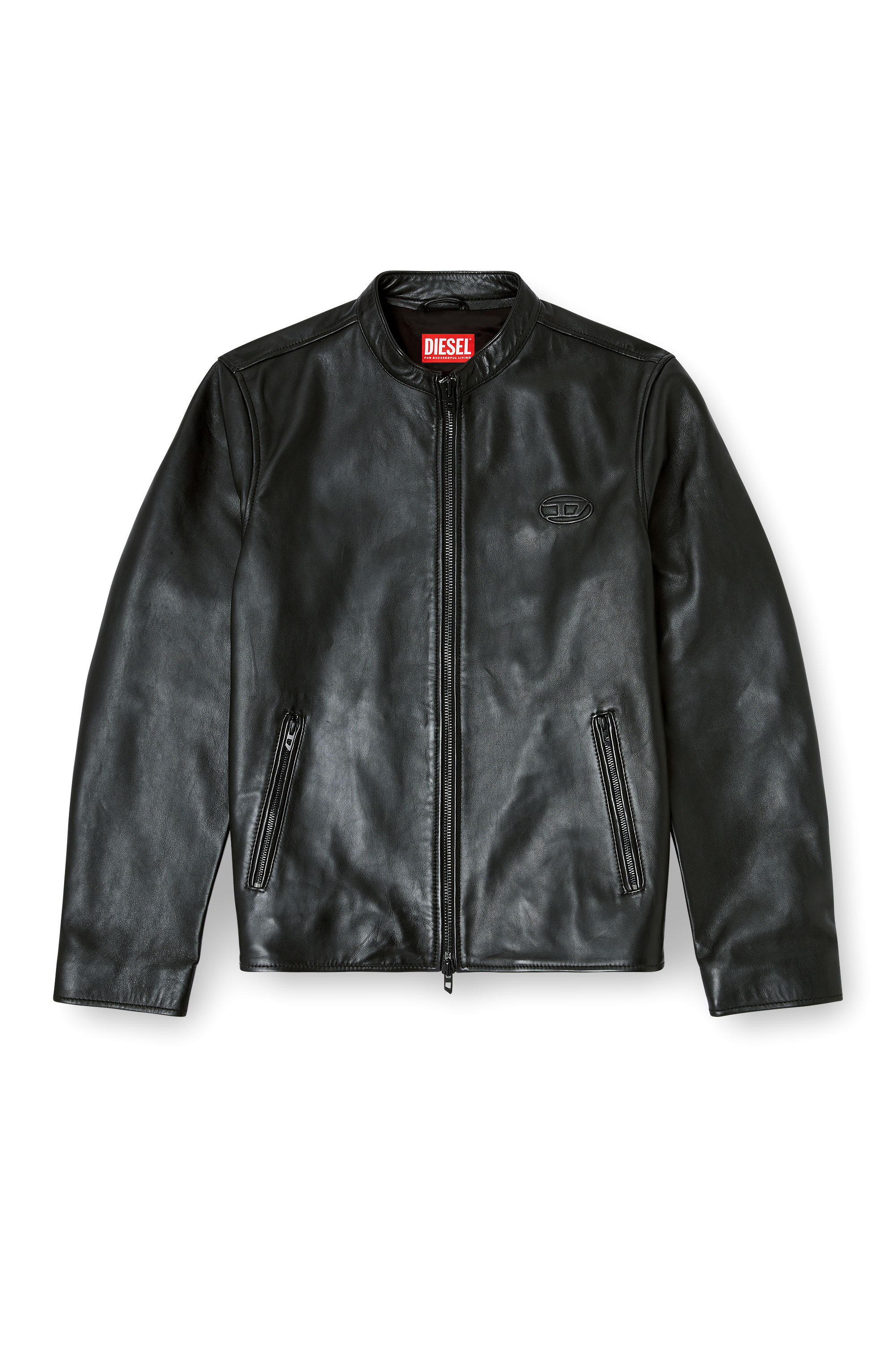 Diesel - L-TAD-WRD, Male's レザージャケット in ブラック - 2