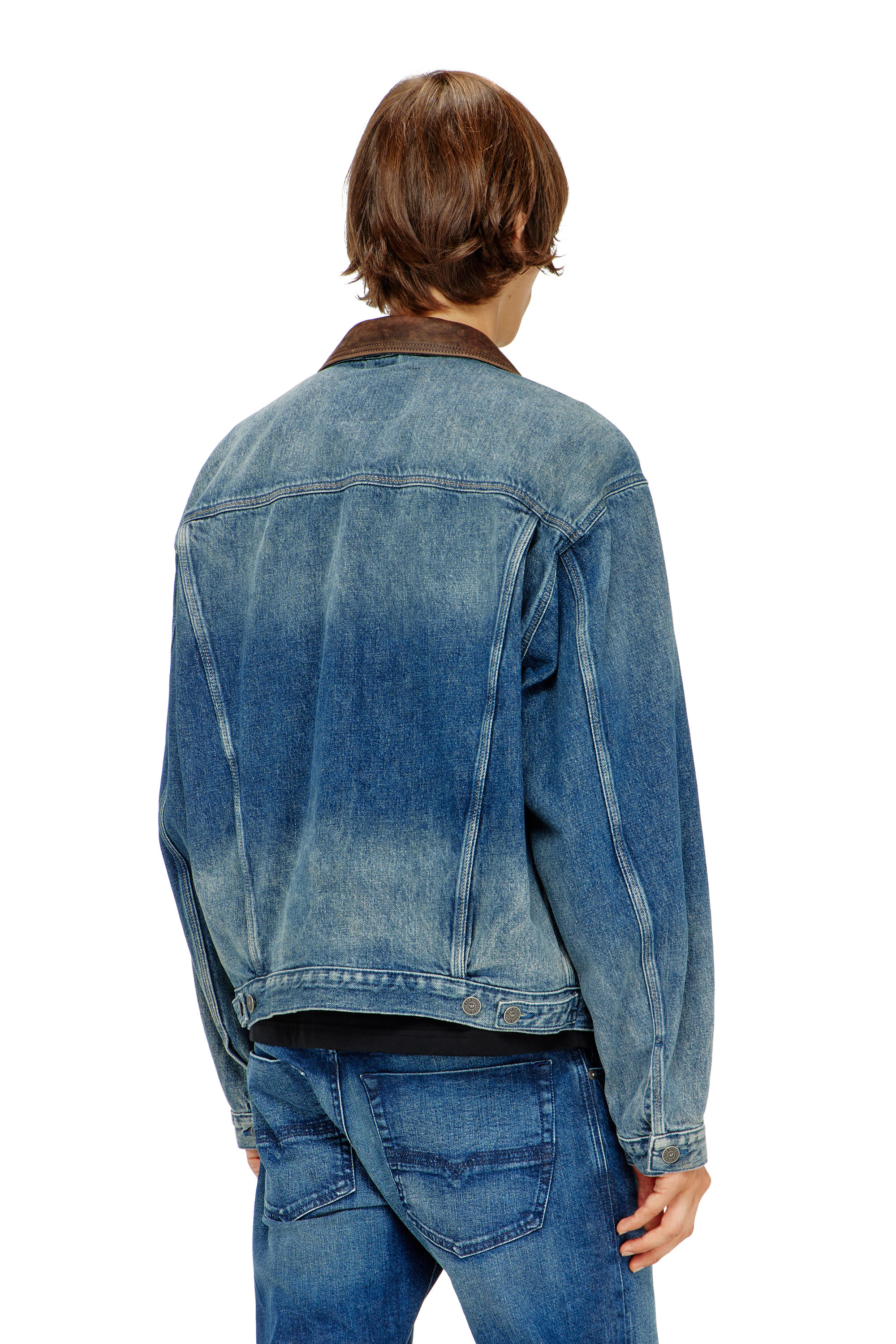 Diesel - D-DENVER-S1, Unisex's デニムジャケット in ブルー - 5