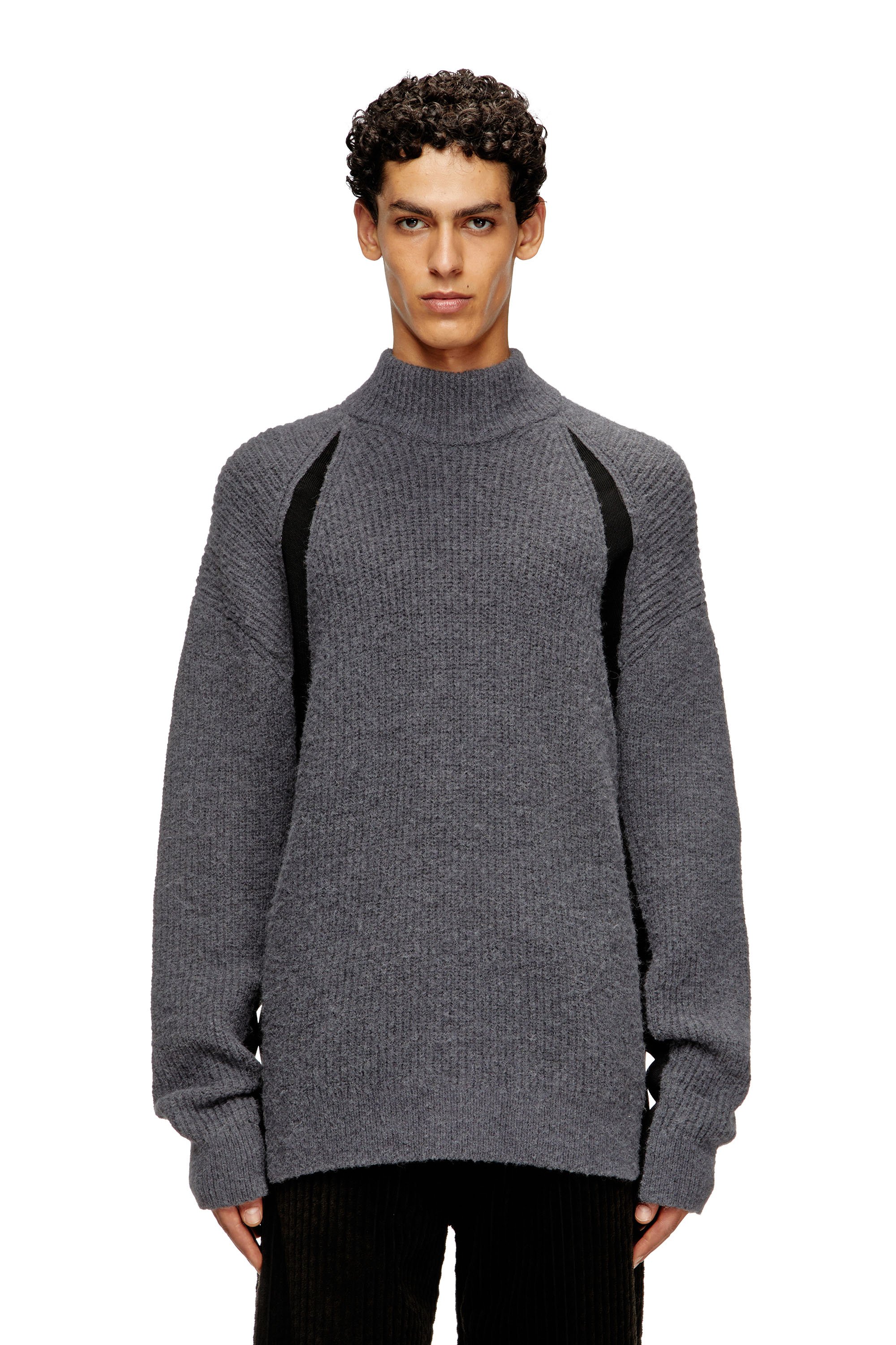 Diesel - K-LOLLO-TN, Male's プルオーバーニット in グレー - 1