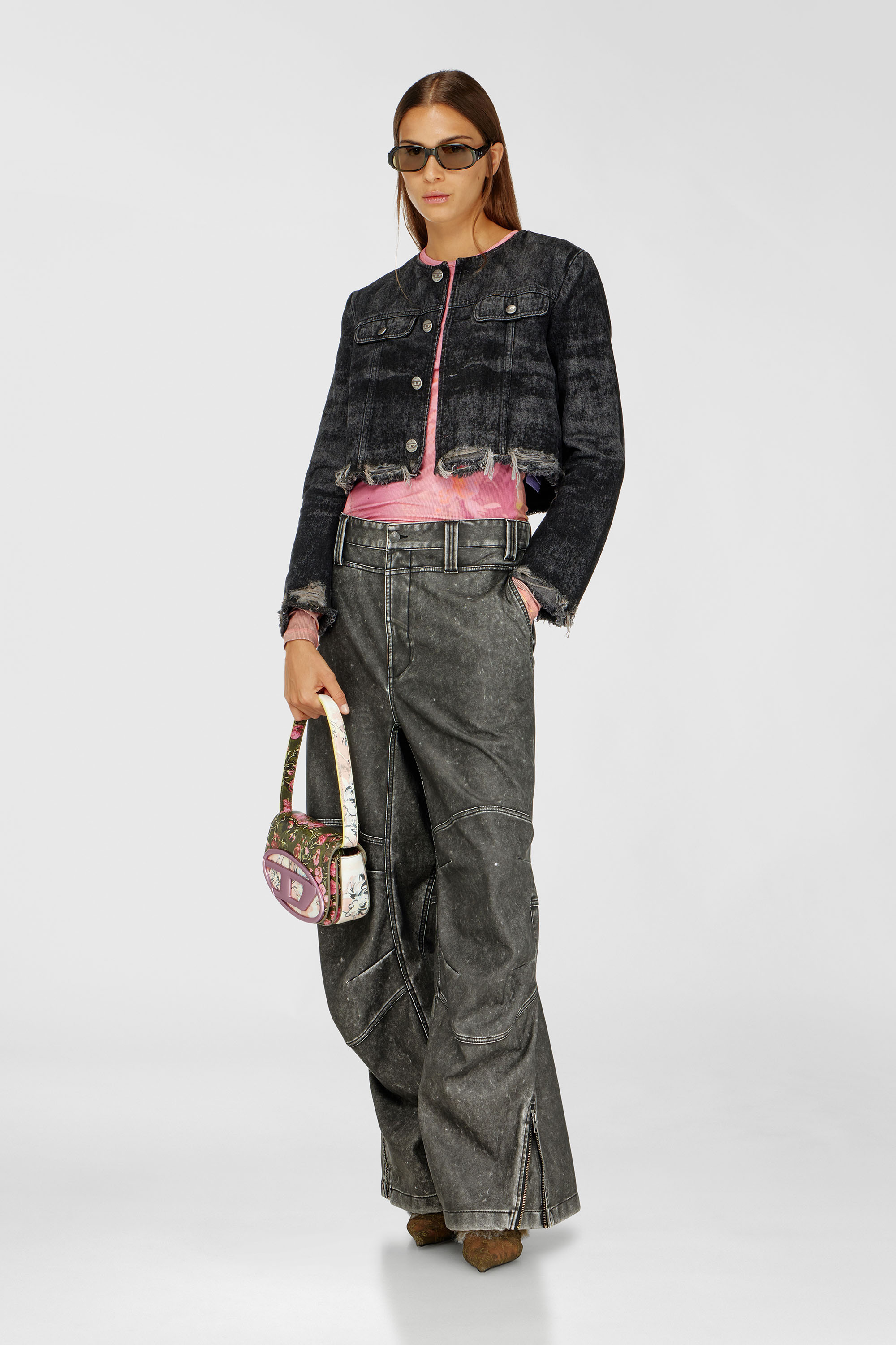 Diesel - 1DR, Female's 1DR-Iconic shoulder bag with floral print in マルチカラー - 2