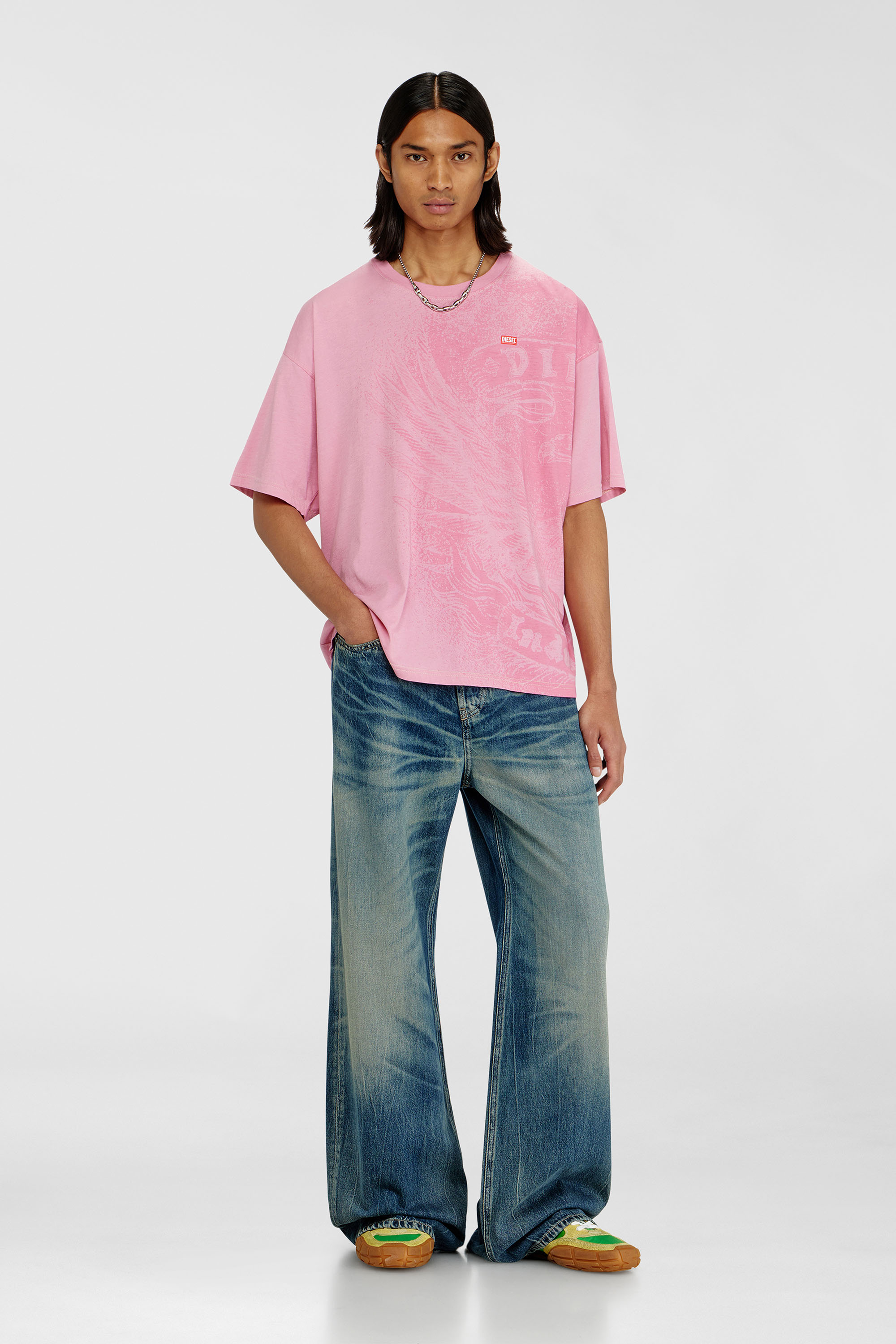 T-BOXT-AA3 Tシャツ｜ピンク｜メンズ｜DIESEL