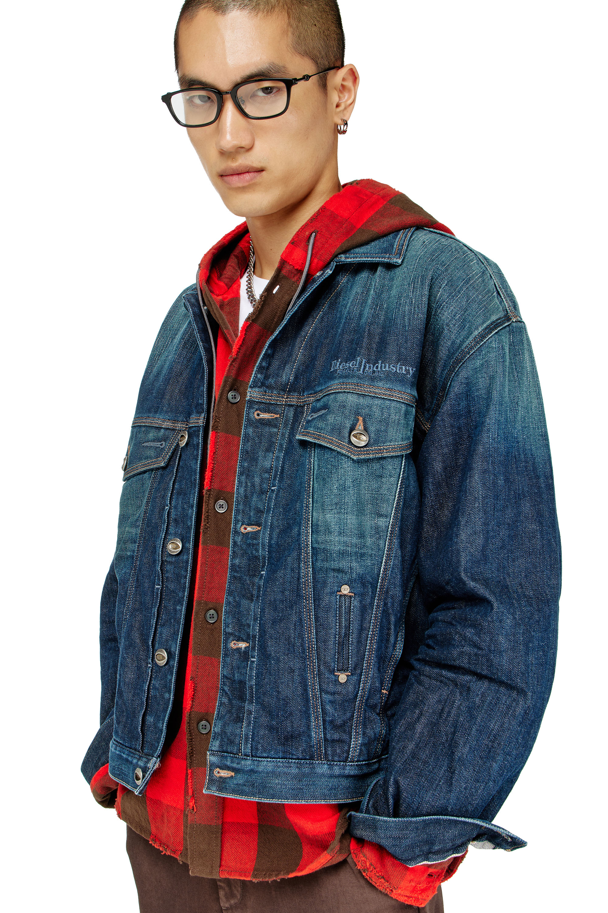 Diesel - S-DRUM-HOODY, Male's シャツ in null - 4