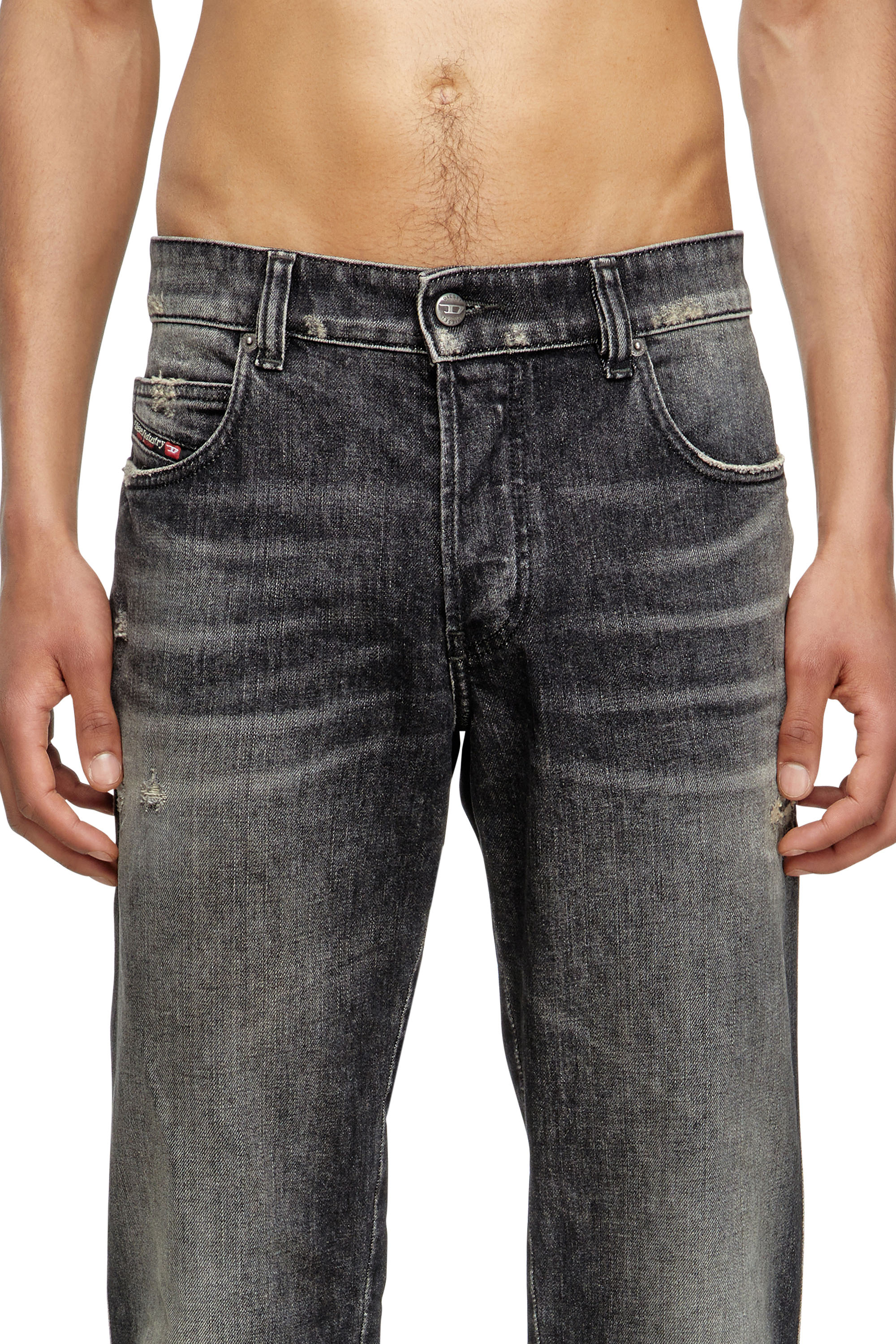 Diesel - Male's Slim Jeans 1993 D-Vyl 09M54, ブラック/ダークグレー - 4