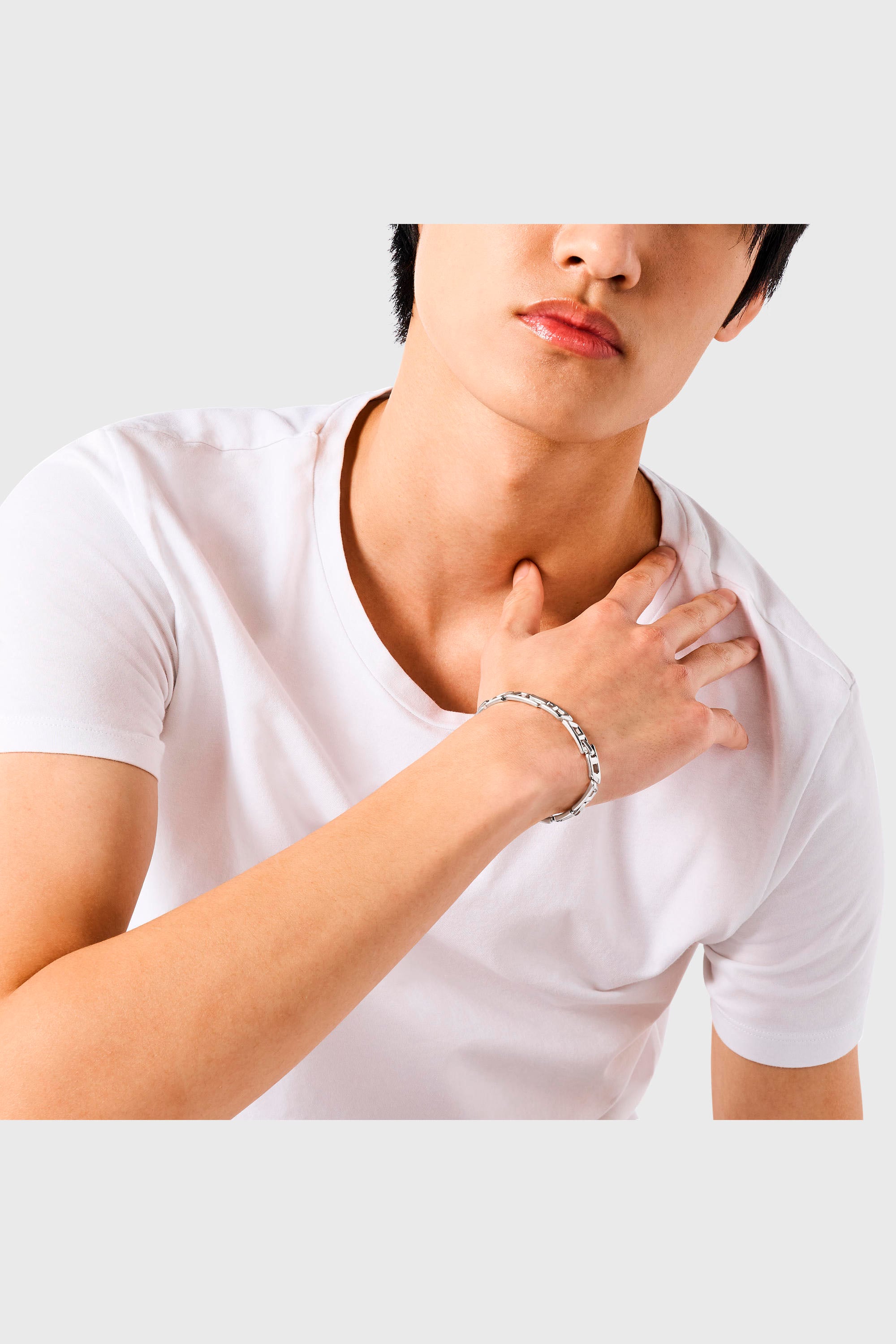 Diesel - DL1350040 STERLING SILVER JEWEL, Unisex's ブレスレット in シルバー - 4