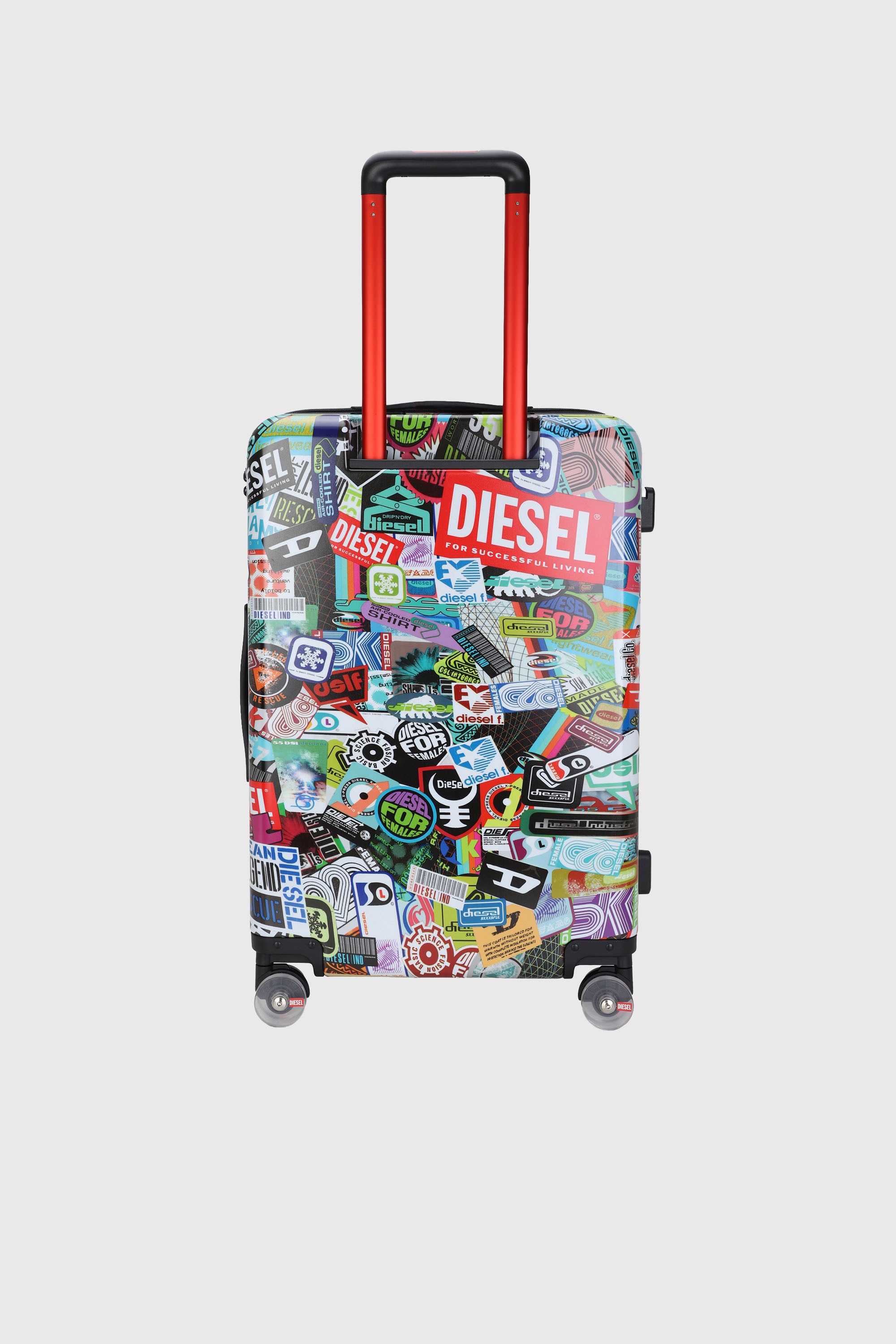 Diesel - DIESEL PC PRINTED TROLLEY-STICKERS- DSL0, Unisex's Sticker style suitcase size M in マルチカラー - 2