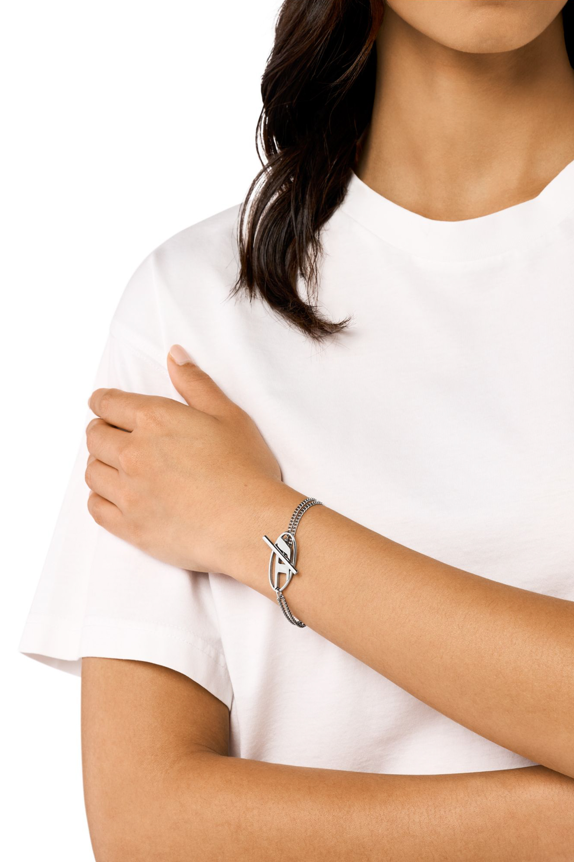 Diesel - DX1535040, Unisex's ブレスレット in シルバー - 4