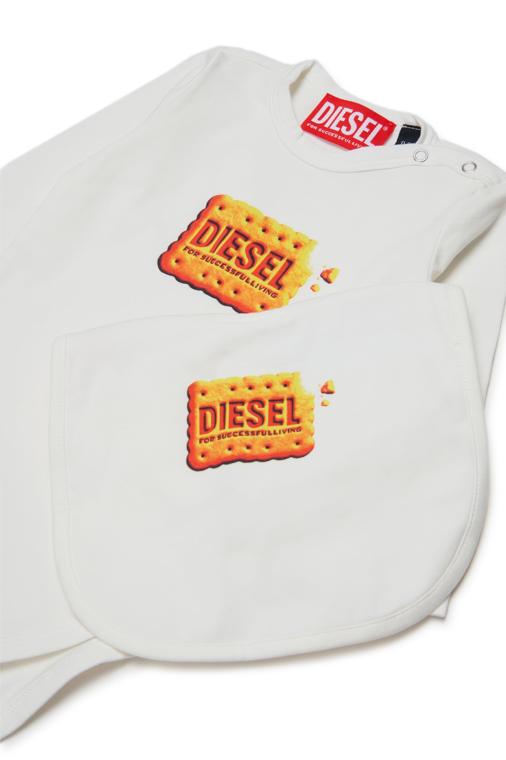 Diesel - UPPYBOX-NB, Unisex's ベビー2点セット in ホワイト - 3