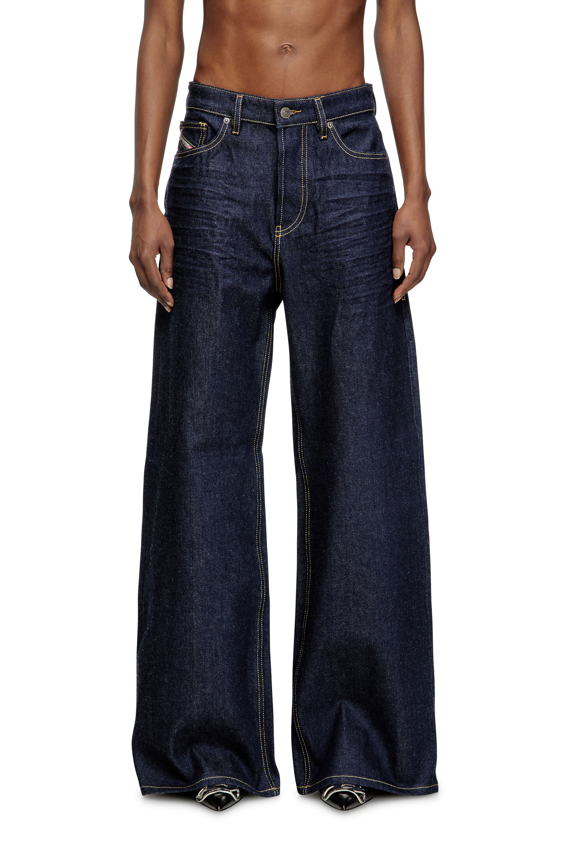 Diesel - Female's Relaxed Jeans 1996 D-Sire 0GRDV, ダークブルー - 1