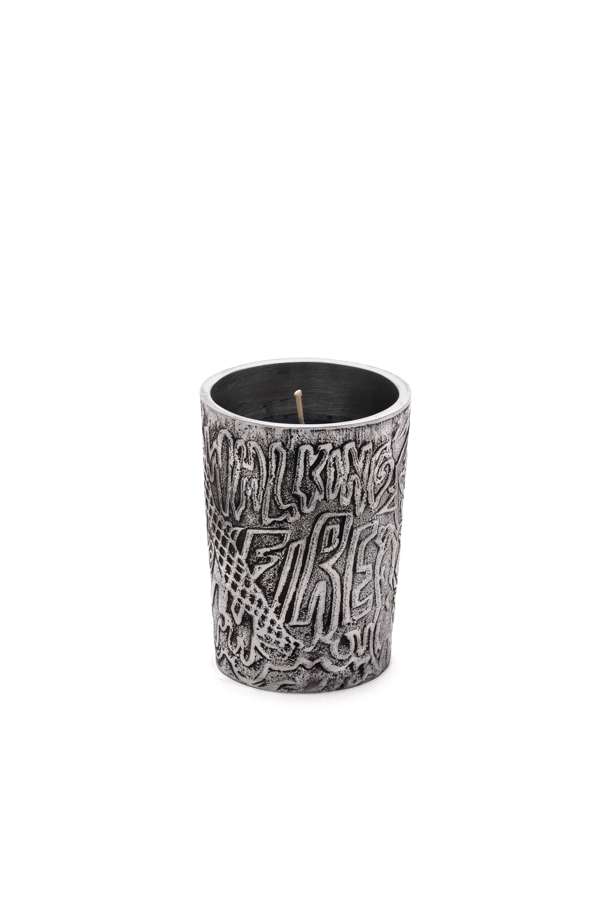 Diesel - 11157 HOME SCENTS, Unisex's Candle in aluminium jar "Diesel walking on fire" in グレー - 1
