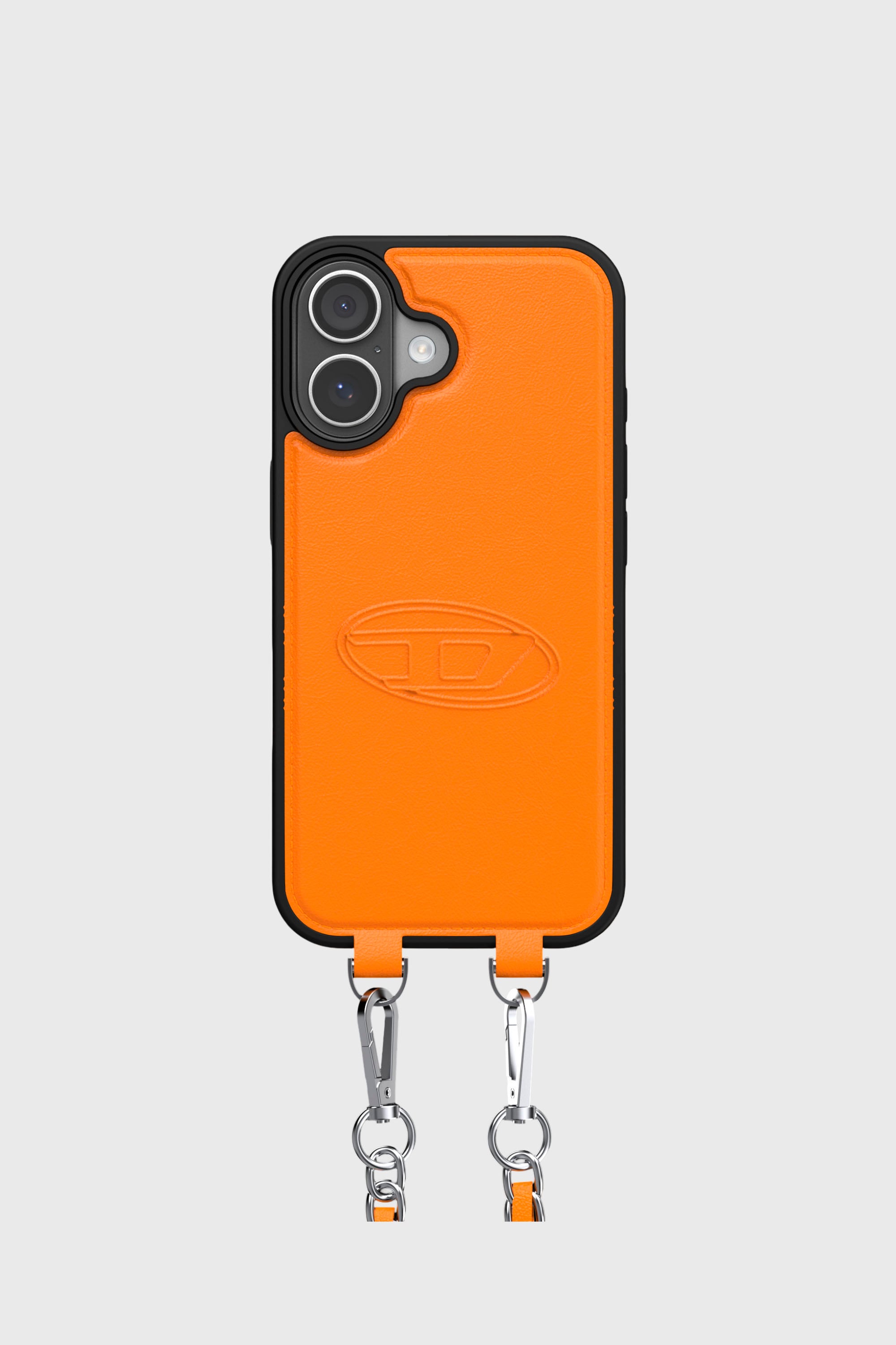 Diesel - 60664 MOULDED CASE, Unisex's Oval D case with wrist strap and MagSafe for iPhone 17 in オレンジ - 2