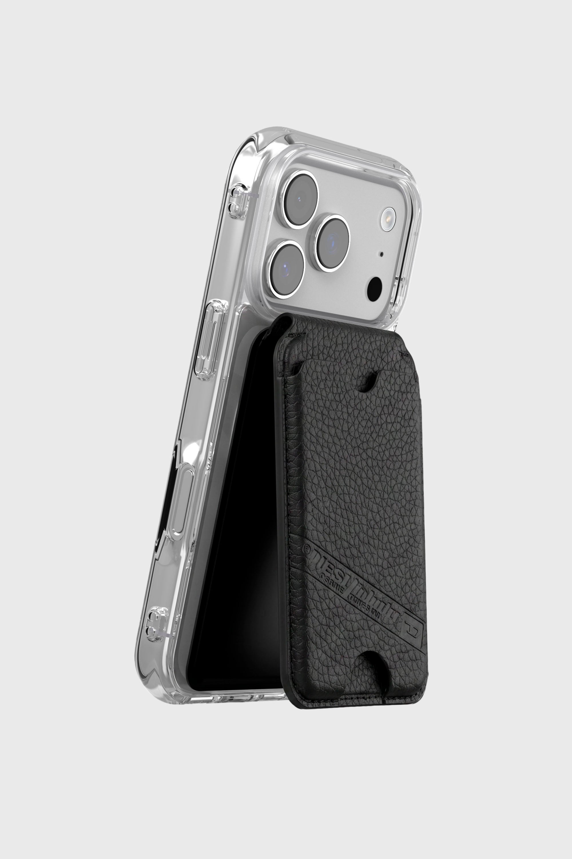Diesel - 60649 CARD HOLDER, Unisex's Flag D MagSafe card holder in ブラック - 6