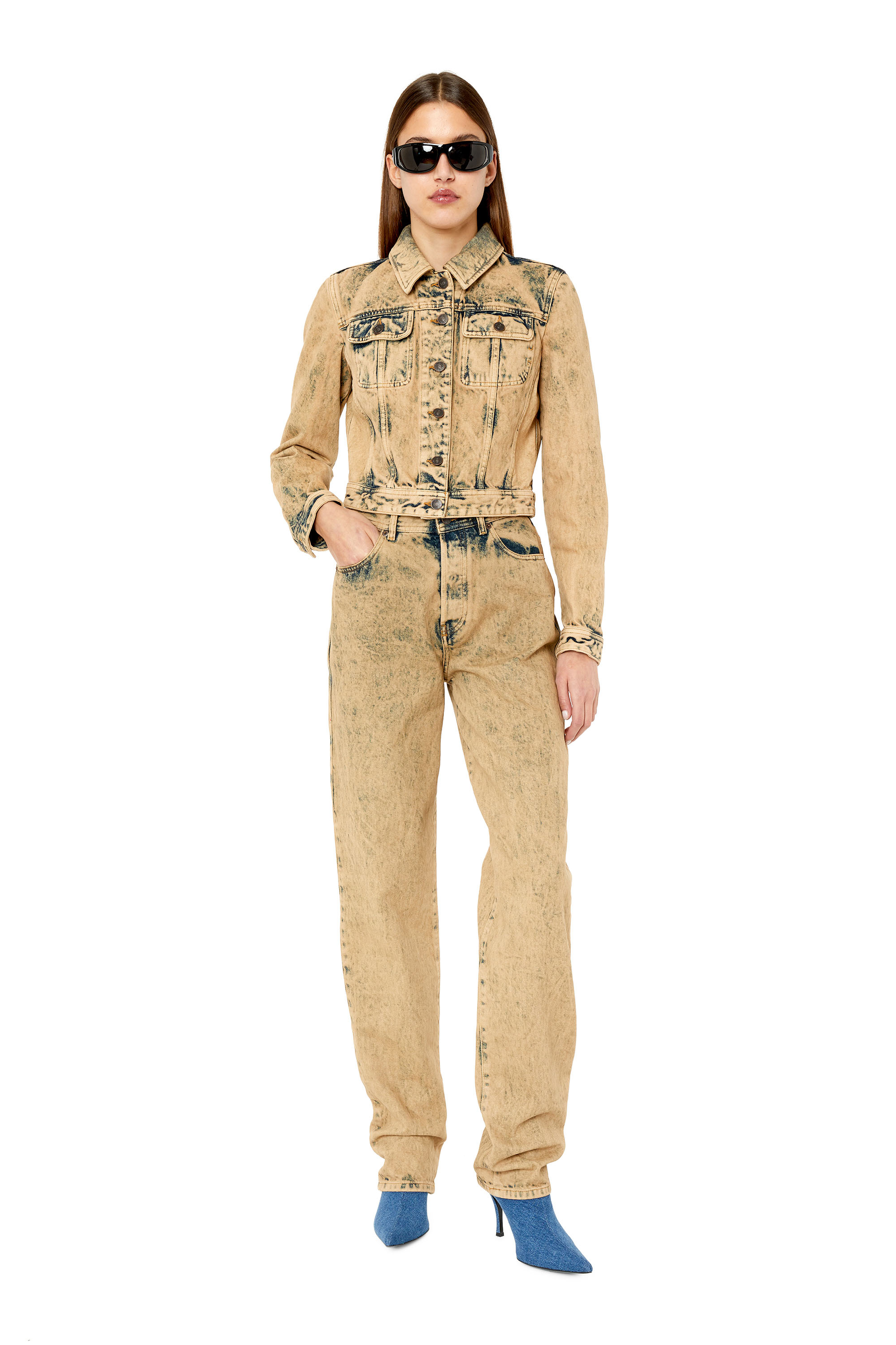 DIESEL 1956 Dチューリップストレートレッグジーンズ 1956 D-Tulip Woman: Straight medium blue Jeans | Diesel