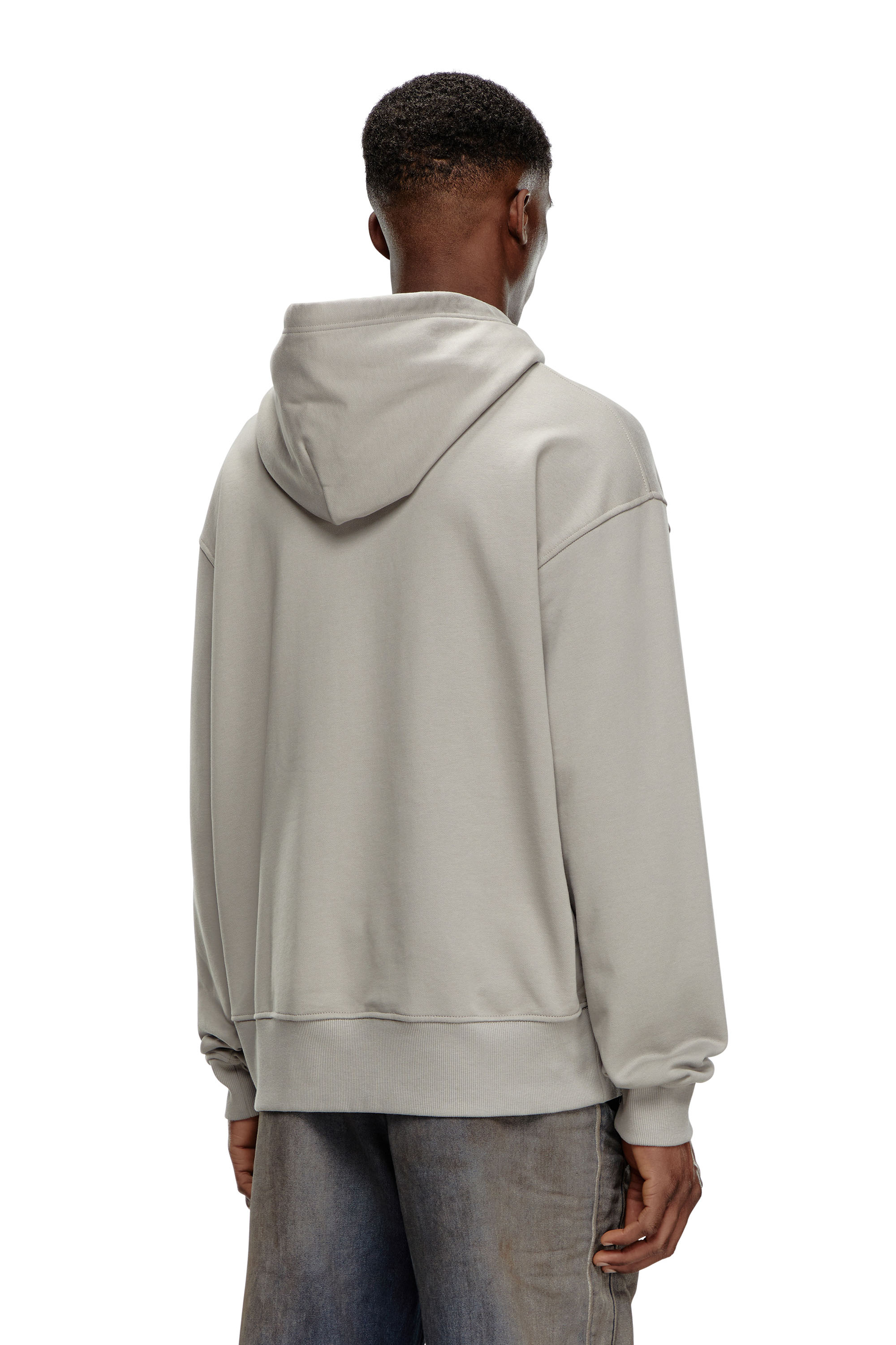 Diesel - S-MACS-HOOD-OD, Male's スウェットパーカーオーバルＤ in グレー - 4