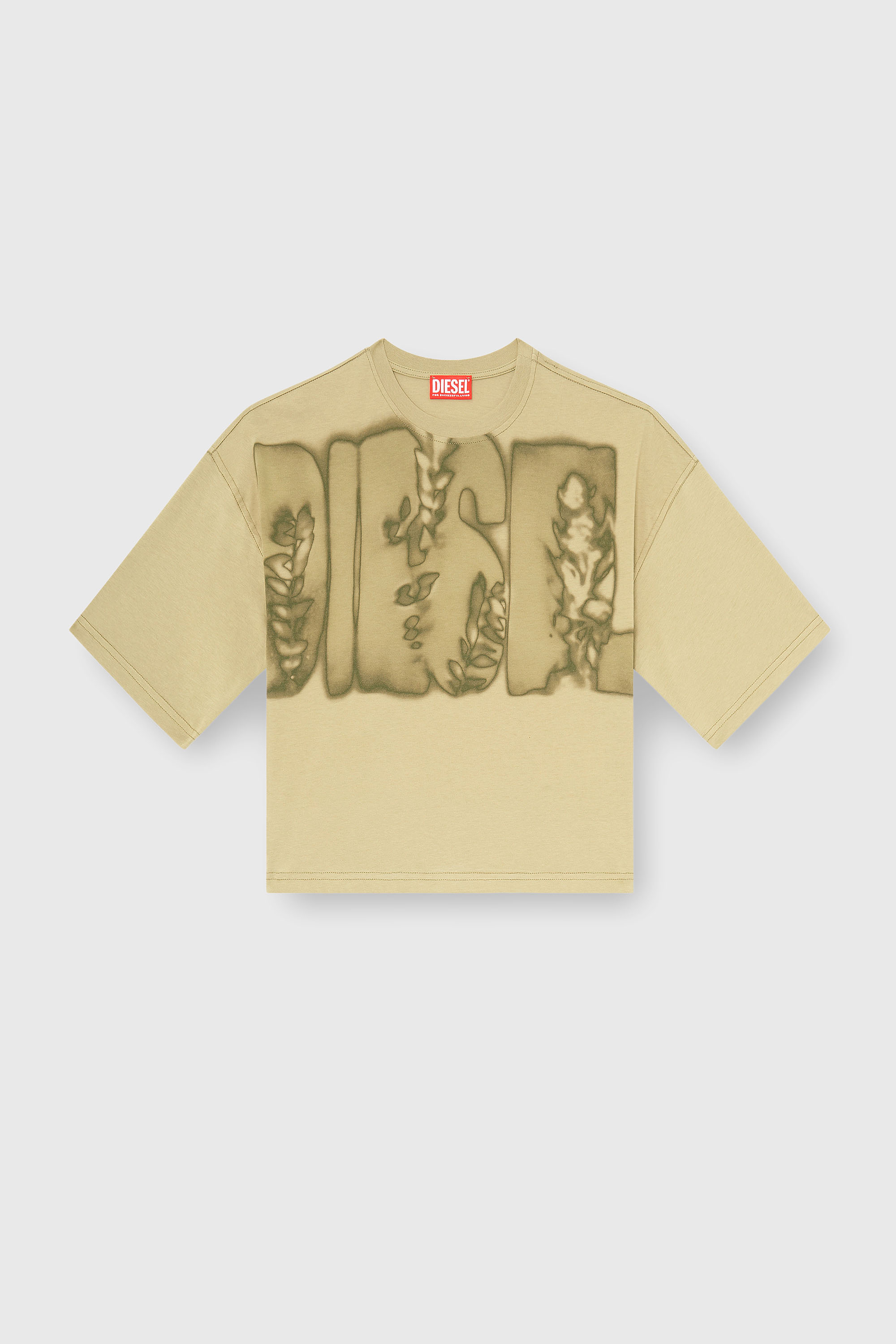 Diesel - T-CROPYN-AA1, Female's Tシャツ in グリーン - 2