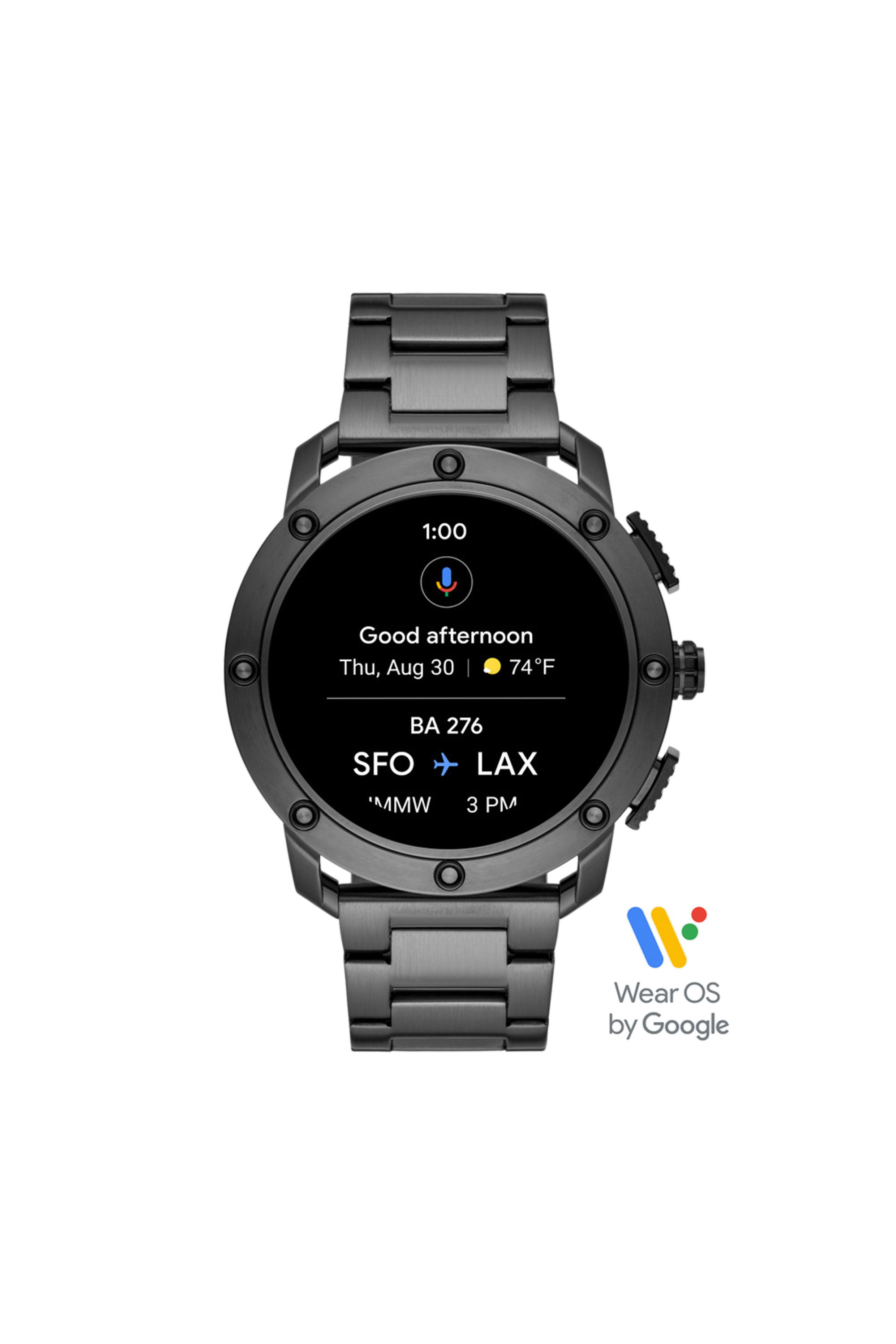 Diesel - DT2017, Male's Axial Smartwatch - Gunmetal-Tone Stainless Steel in ダークグレー - 5