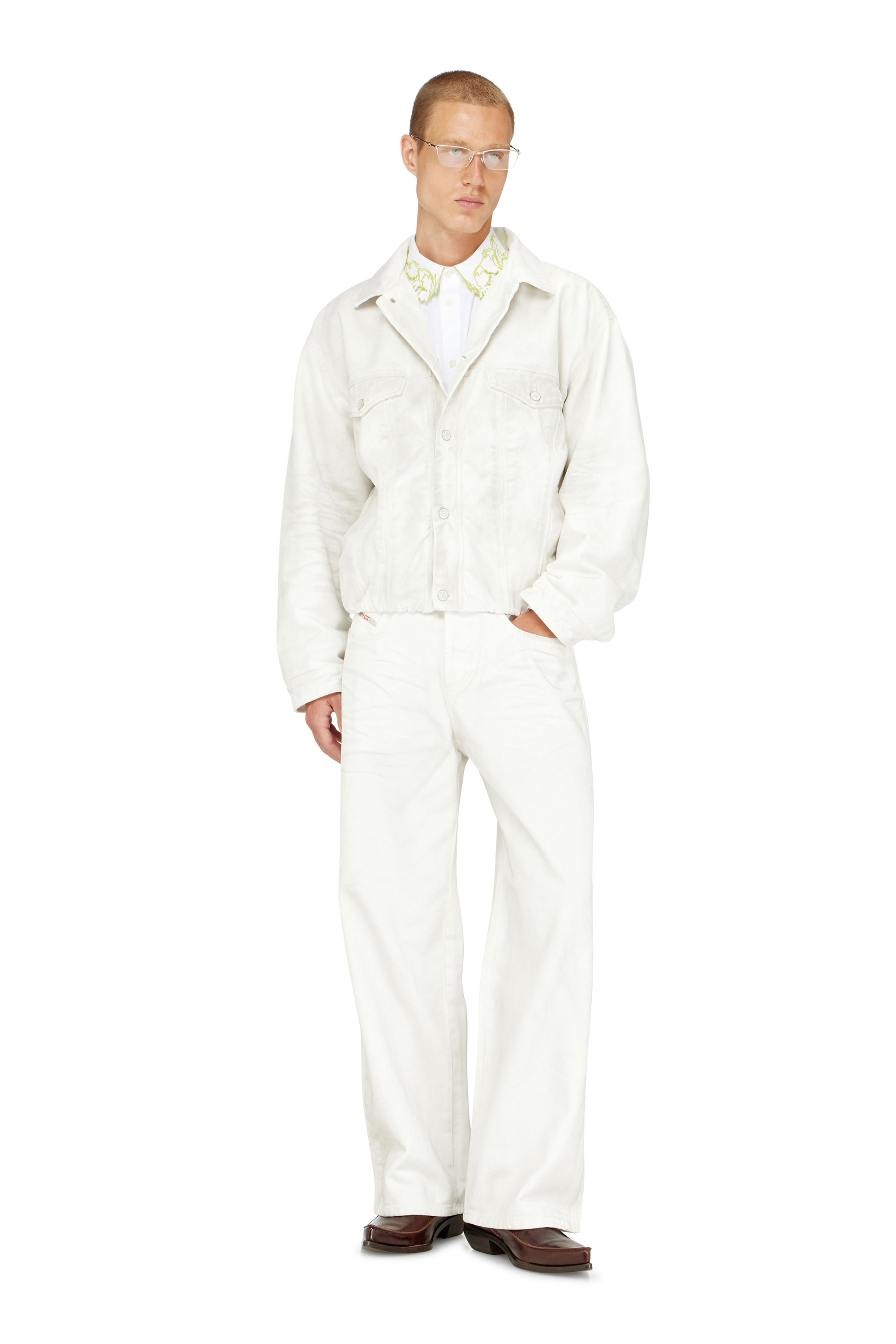 Diesel - Unisex's Relaxed Jeans 1982 D-Hakou 007GG, ホワイト - 1