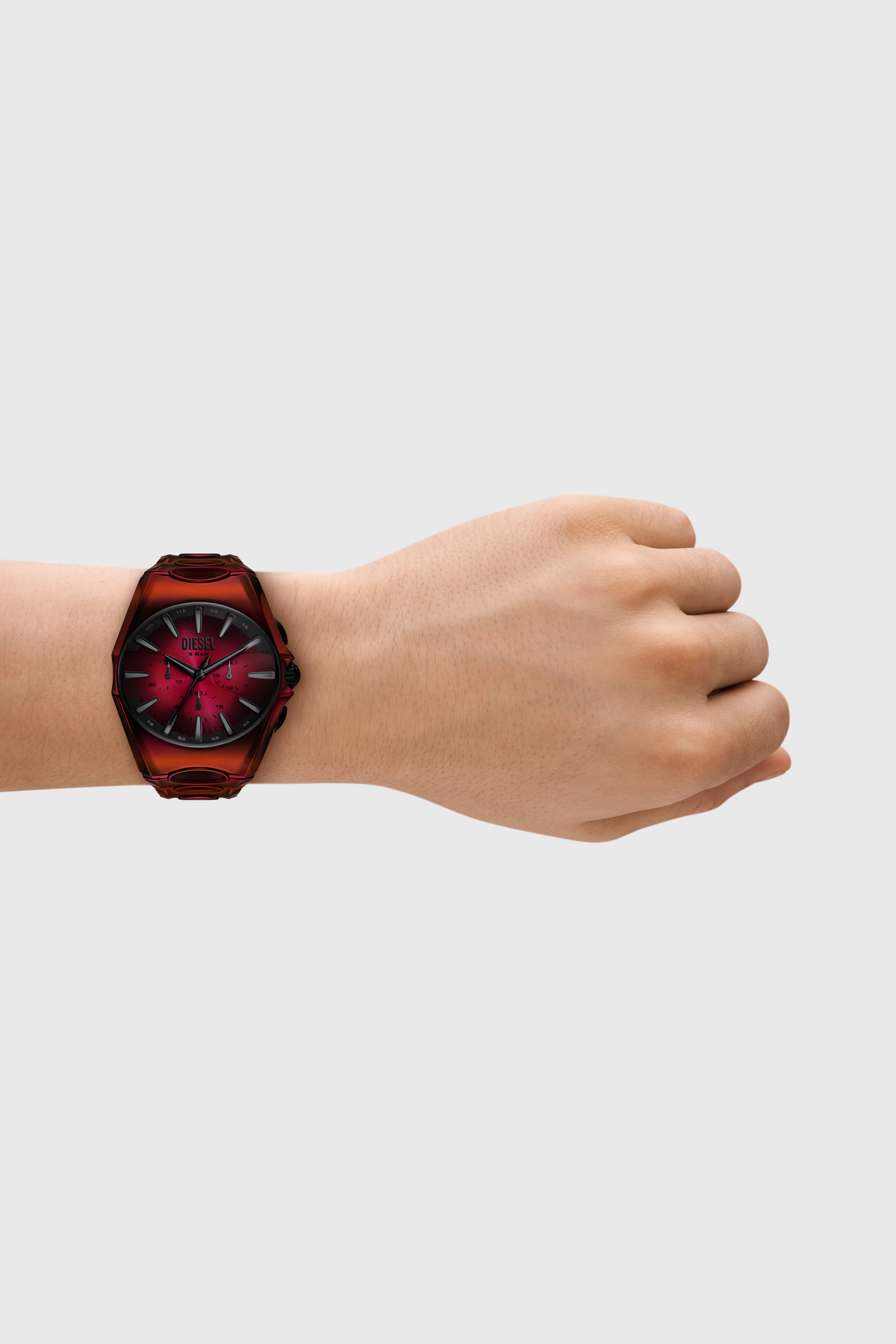 DZ4693 WATCH D-Curve red stainless steel watch｜レッド｜メンズ｜DIESEL