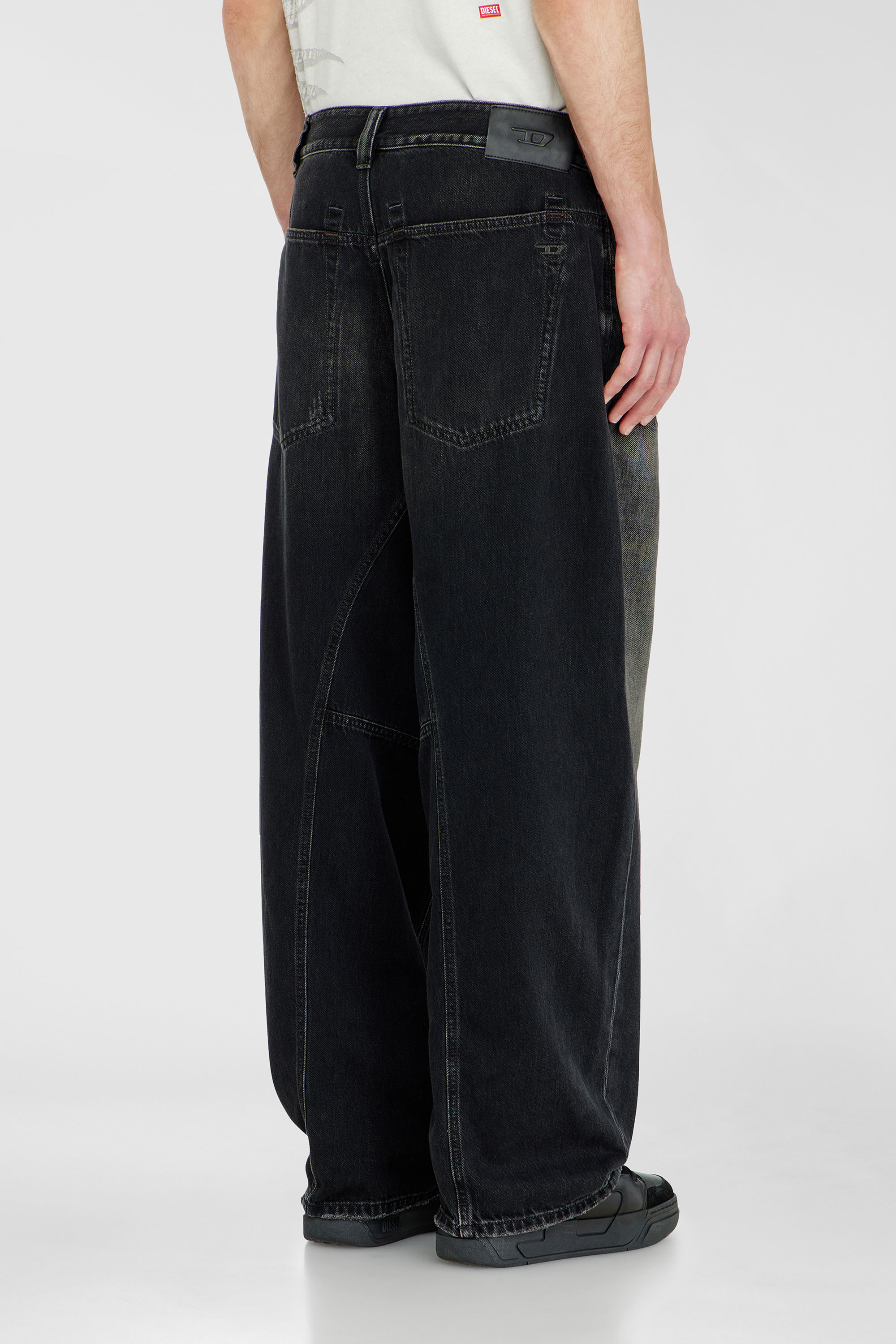 Diesel - Unisex's Relaxed Jeans 1997 D-Enim-M 09P65, ブラック/ダークグレー - 5